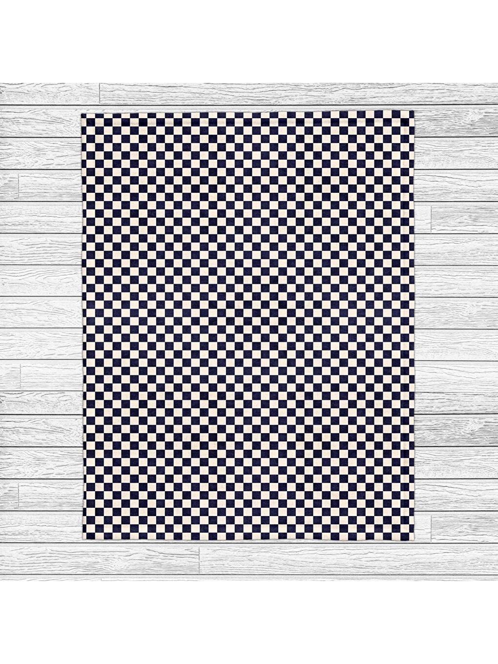 Baskılı Polar Lacivert Battaniye TV Battaniyesi Makinada Yıkanabilir Battaniye 170 x 200 cm-3