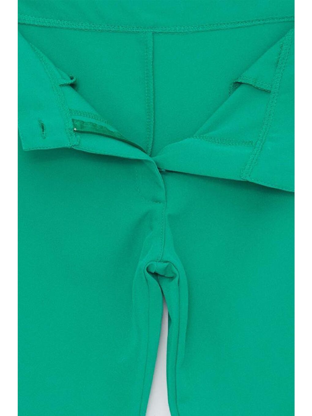 Kız Çocuk Yarım Kollu Belden Bağlamalı ve Düğme Detaylı Çantalı Yeşil Alt Üst Takım-5