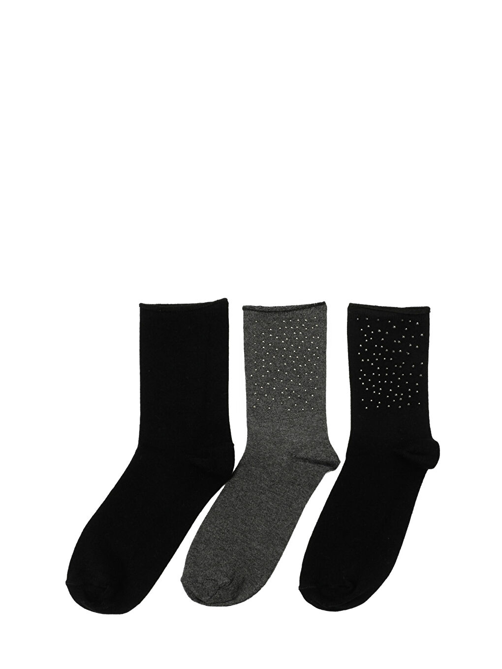 ANTRATAS 3 LU SKT-W 5PR Siyah Kadın Soket Çorap