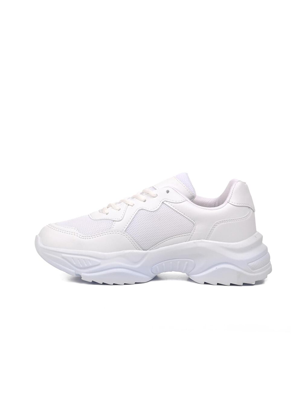 Beyaz-Gri Kadın Sneaker 9972-1