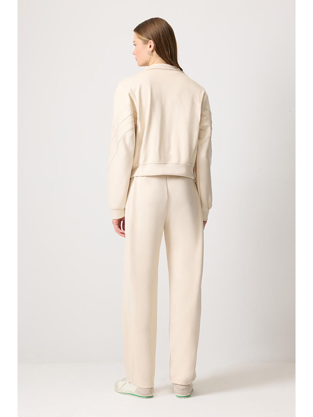 Ekru Hırka Eşofman Takım-2