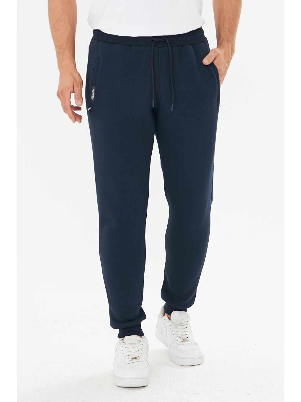 Erkek Kışlık 3 İplik Eşofman Altı Lacivert  5464-L-2