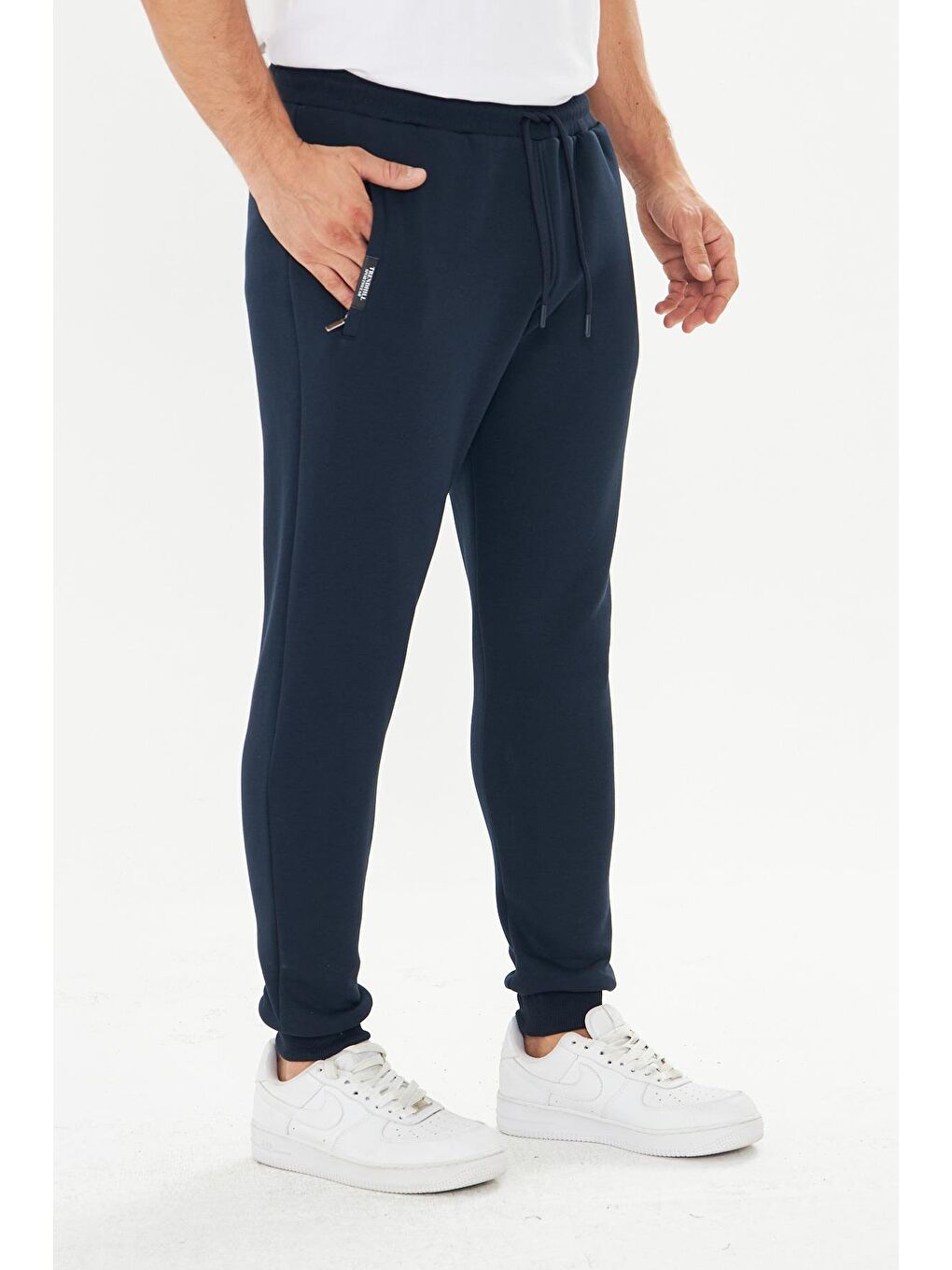 Erkek Kışlık 3 İplik Eşofman Altı Lacivert  5464-L-4