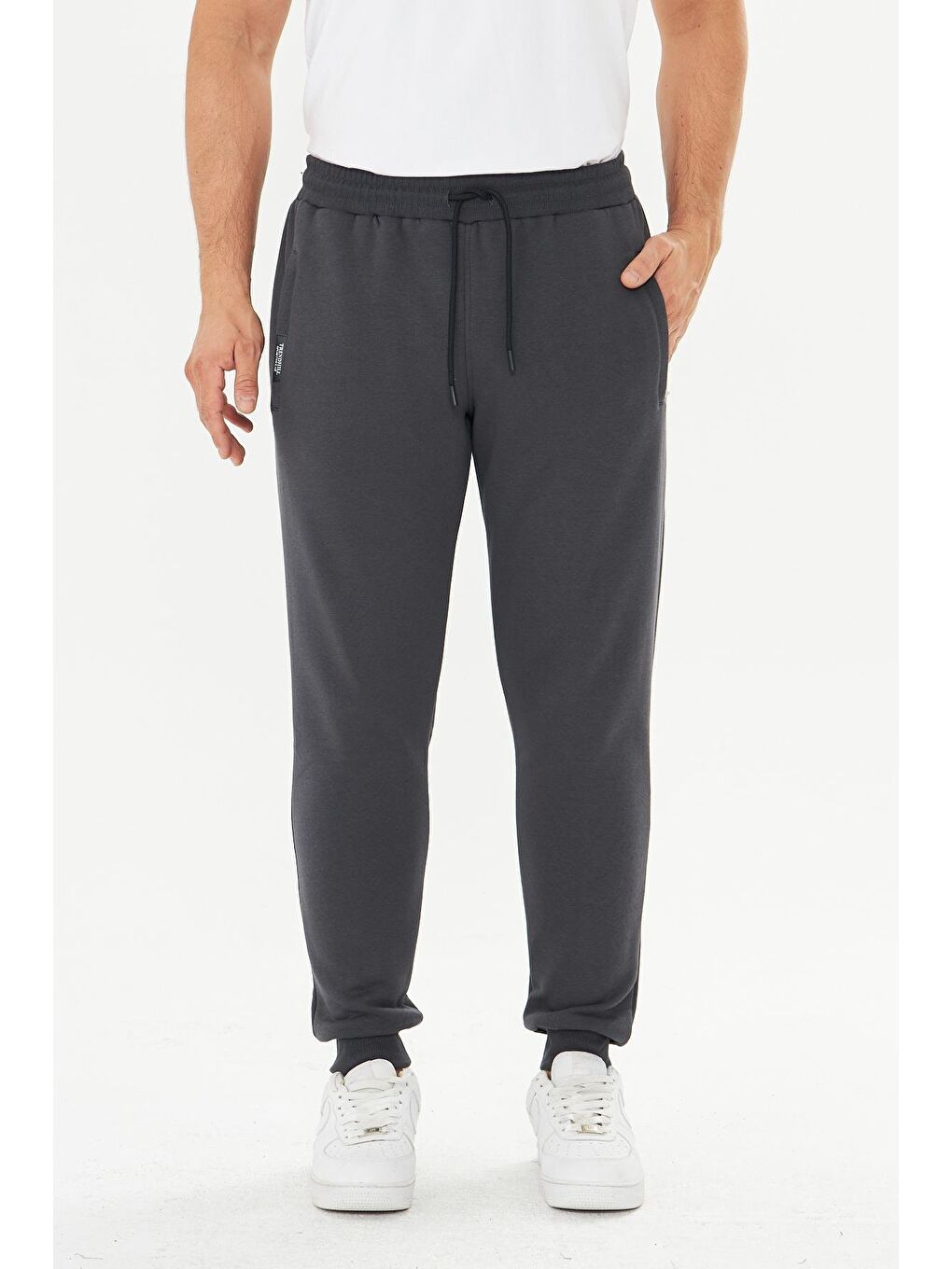 Erkek Kışlık 3 İplik Eşofman Altı Antrasit 5464-A-2