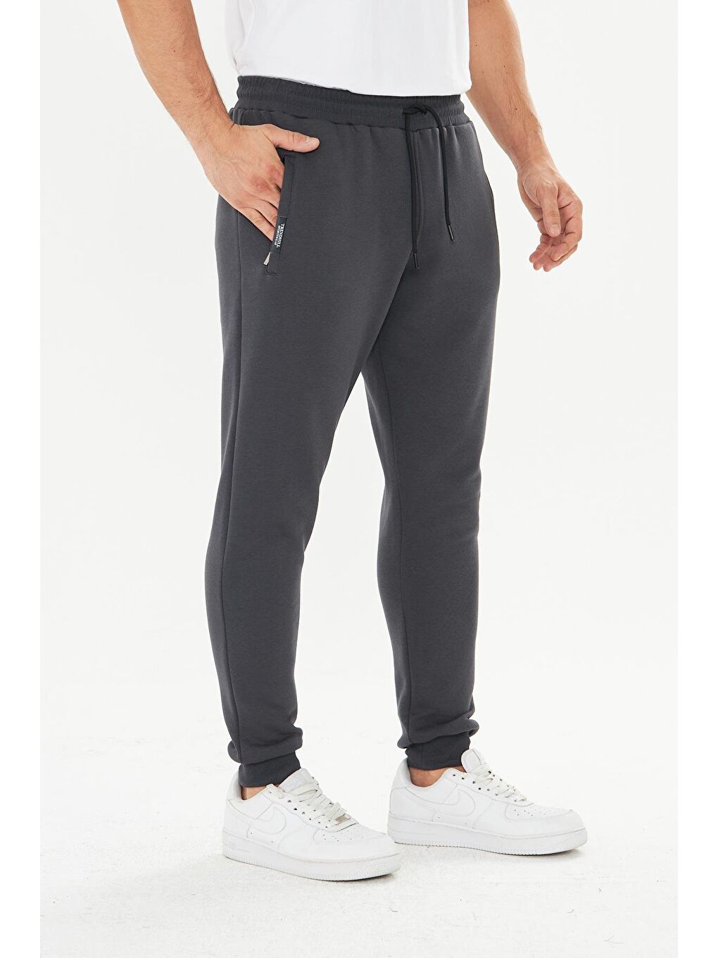 Erkek Kışlık 3 İplik Eşofman Altı Antrasit 5464-A-4