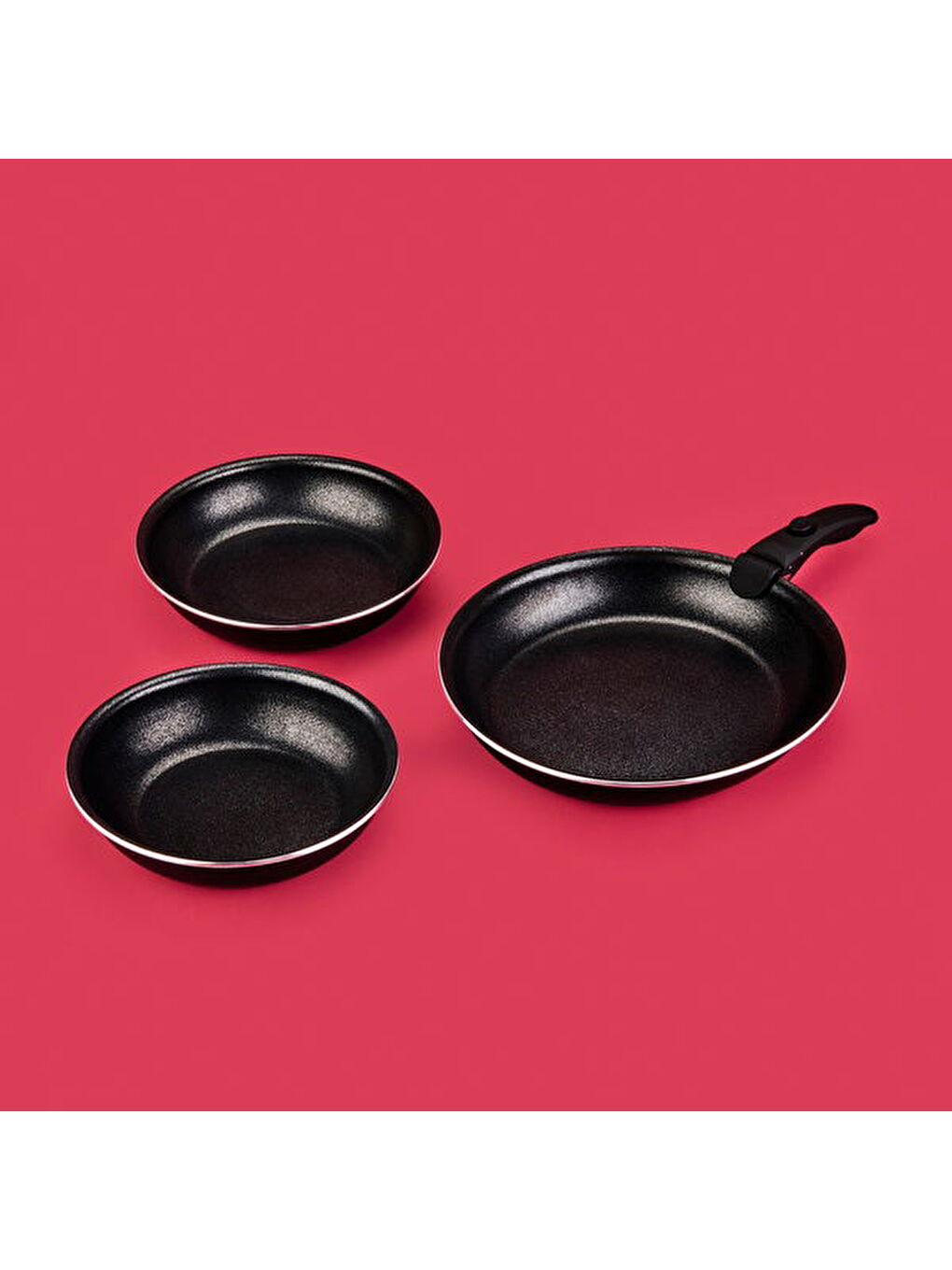 Düdüklü Çelik Tencere 6 Parça Granit All In One Tava Seti - Gri / Siyah - 4 lt-2