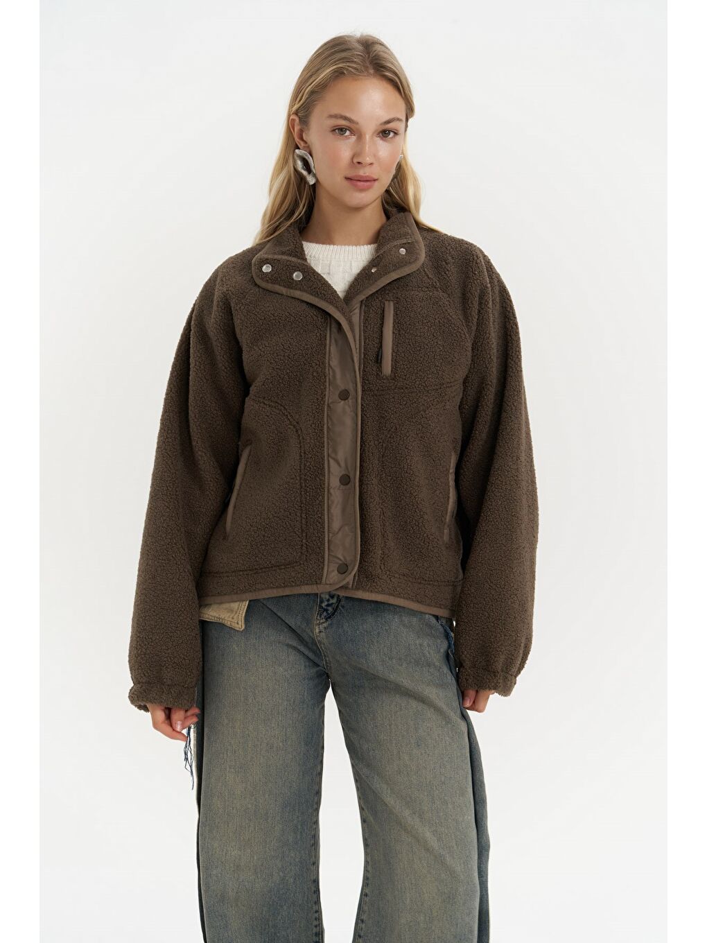 Kahverengi Mely Kahve Teddy Ceket-2