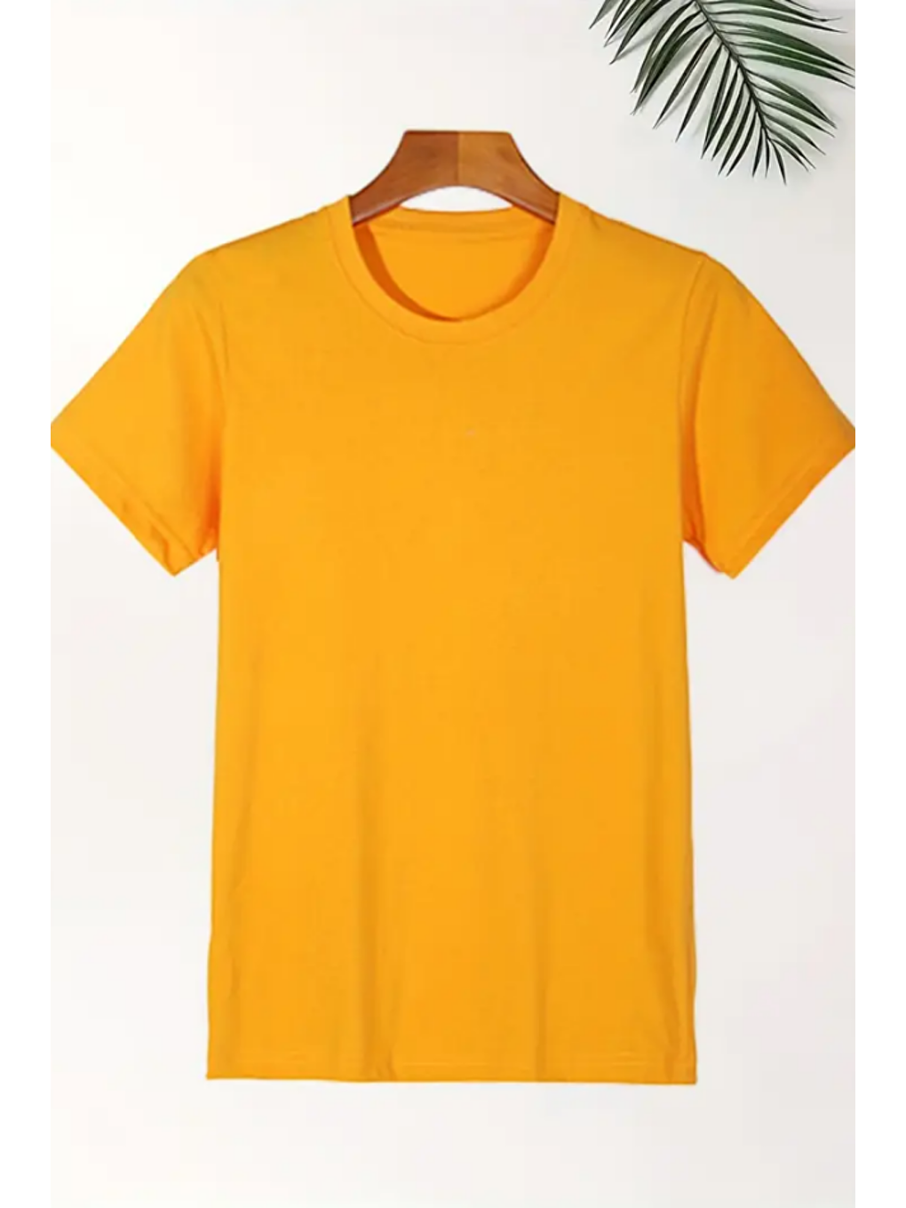 Karışık Erkek 5'Li Kırmızı-Sarı-Pembe-Mavi-Su Yeşili Slim Fit Dar Kesim %100 Pamuk Tişört-1