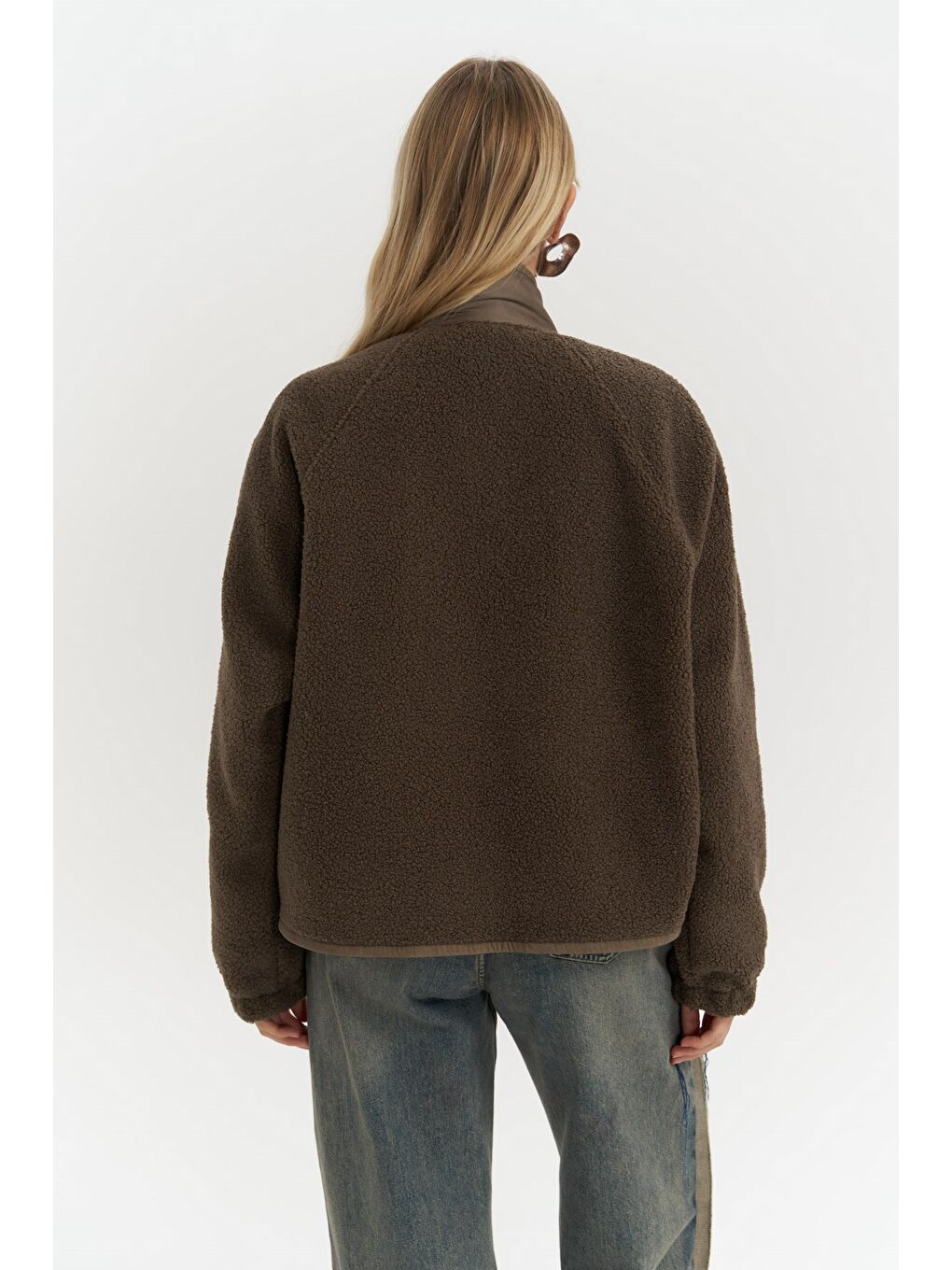 Kahverengi Mely Kahve Teddy Ceket-4