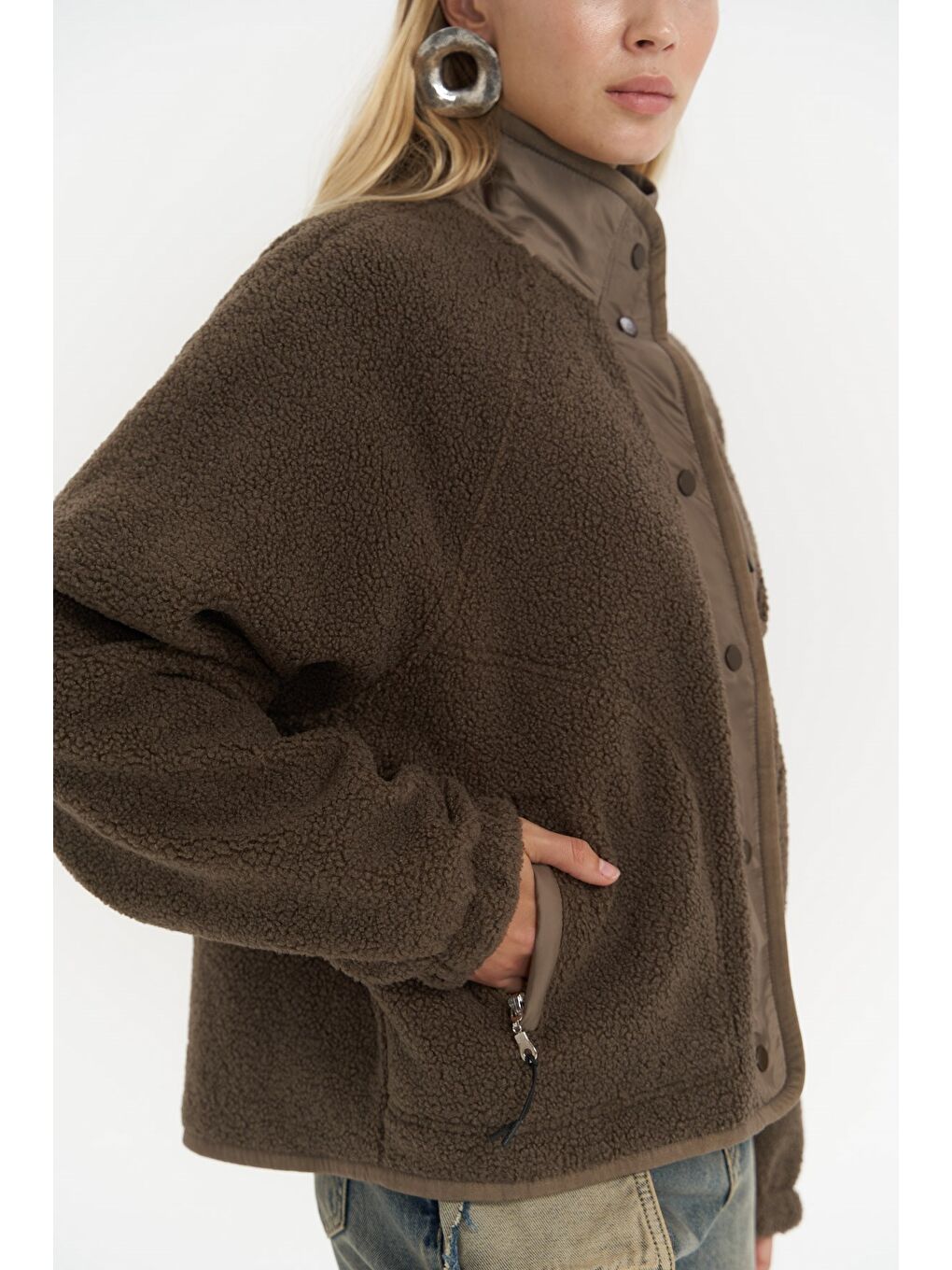 Kahverengi Mely Kahve Teddy Ceket-6