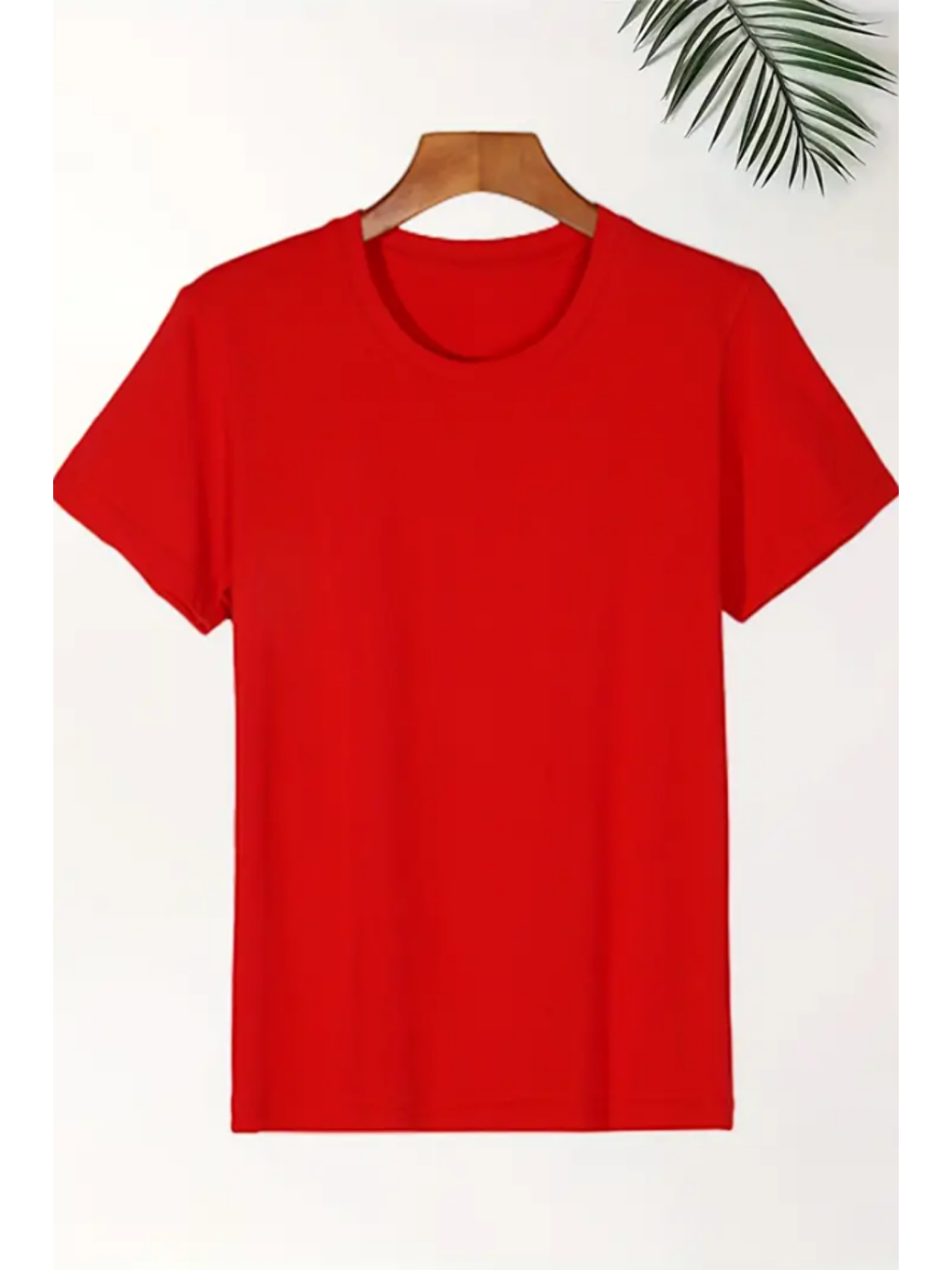 Karışık Erkek 5'Li Kırmızı-Sarı-Pembe-Mavi-Su Yeşili Slim Fit Dar Kesim %100 Pamuk Tişört-4