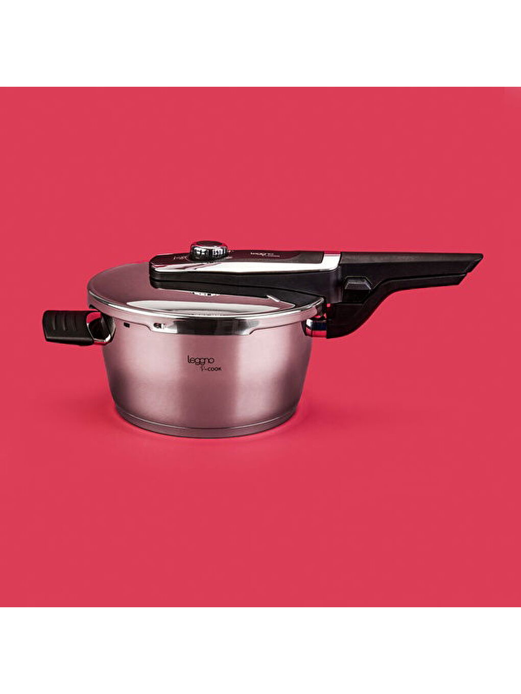 Düdüklü Çelik Tencere 6 Parça Granit All In One Tava Seti - Gri / Siyah - 4 lt-6