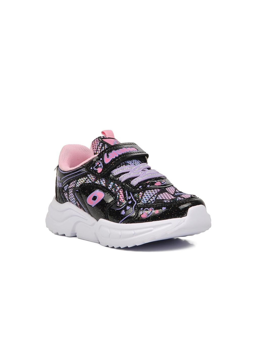 Ayakmod Siyah-Pembe Kız Çocuk Sneaker 732-P - 2