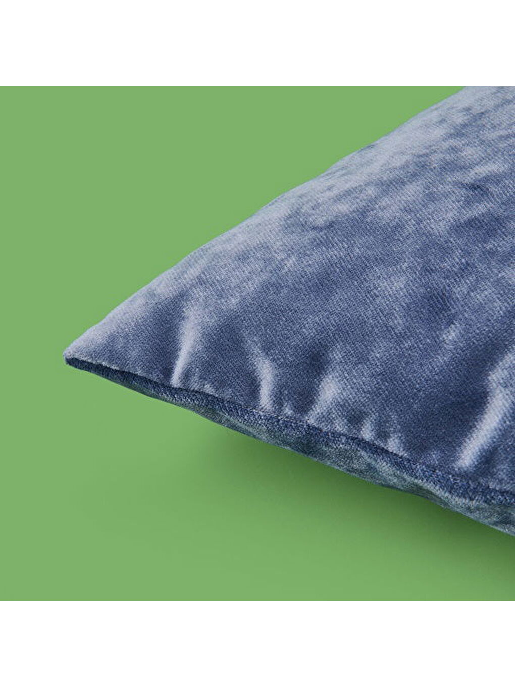 Soft Shiney Kırlent - Mavi - 40x40 cm-1