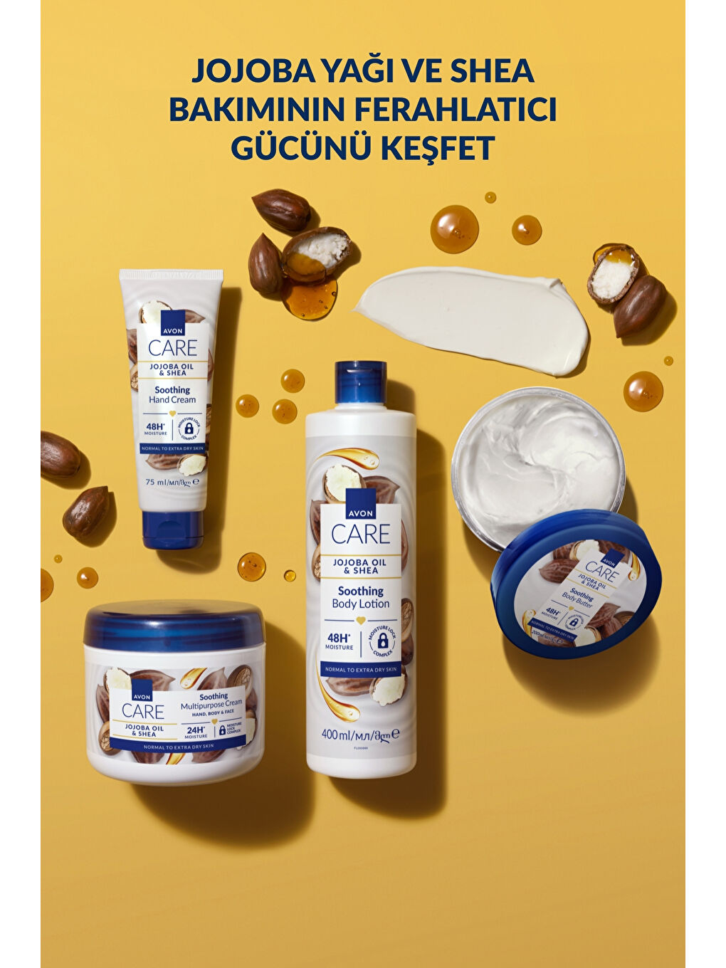 Care Jojoba Yağı ve Shea İçeren El Kremi 75ml Üçlü Paket-2