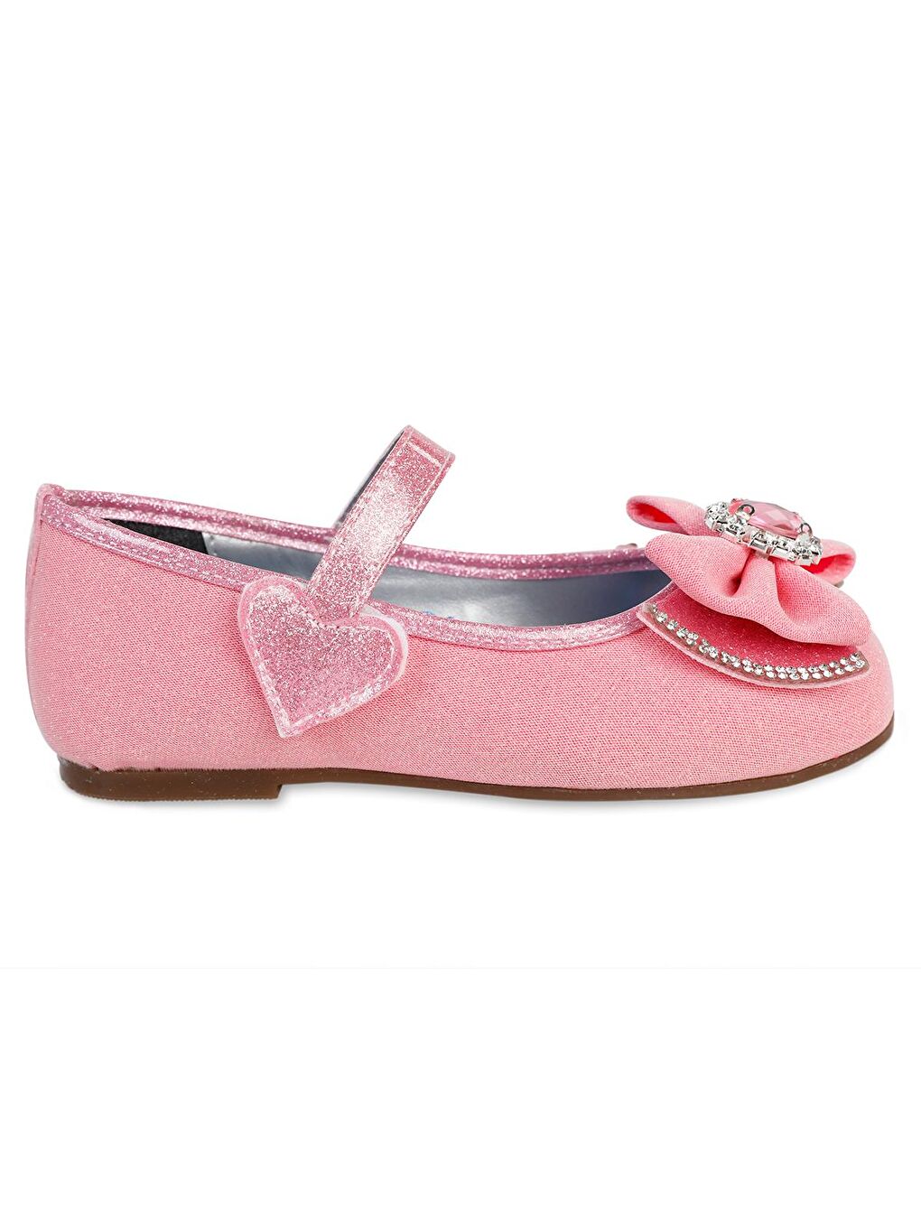 Kız Çocuk Babet Ayakkabı 31-35 Numara Koyu Pembe