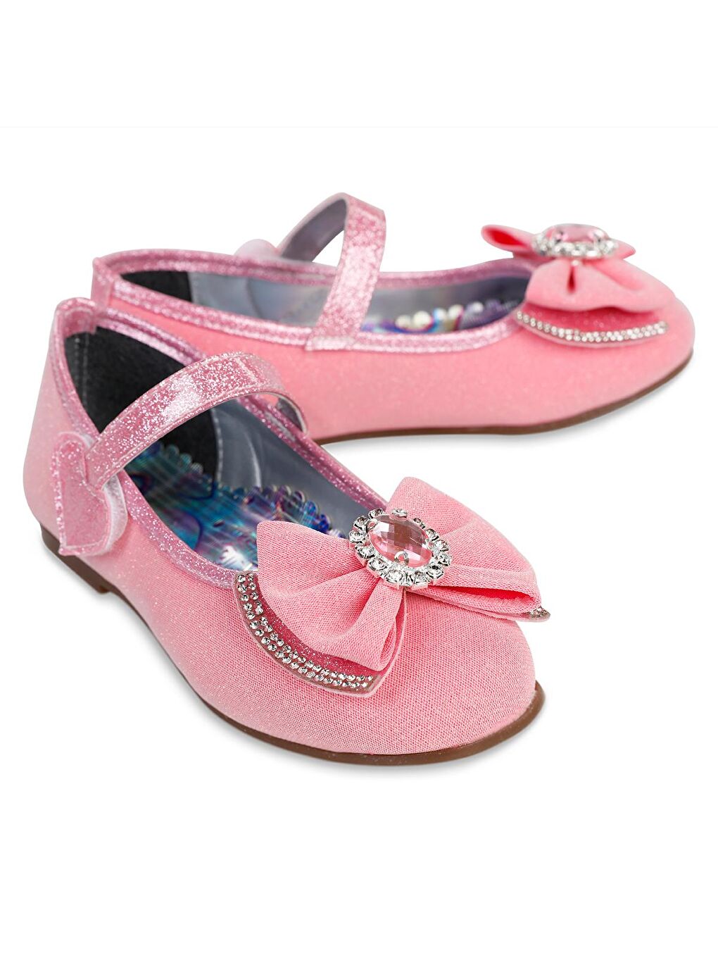 Kız Çocuk Babet Ayakkabı 31-35 Numara Koyu Pembe-3