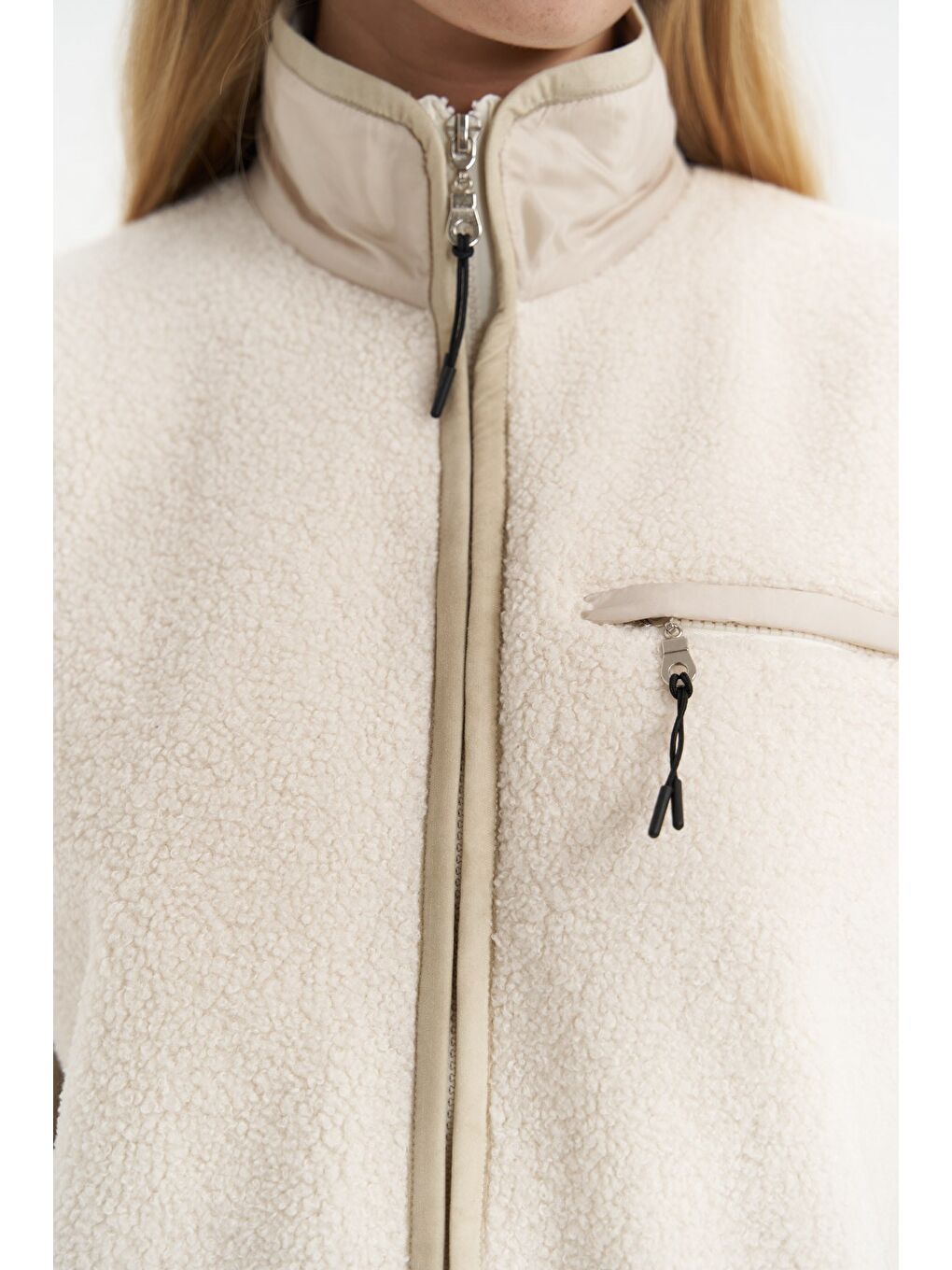 Alberg Bej Salaş Teddy Yelek-5
