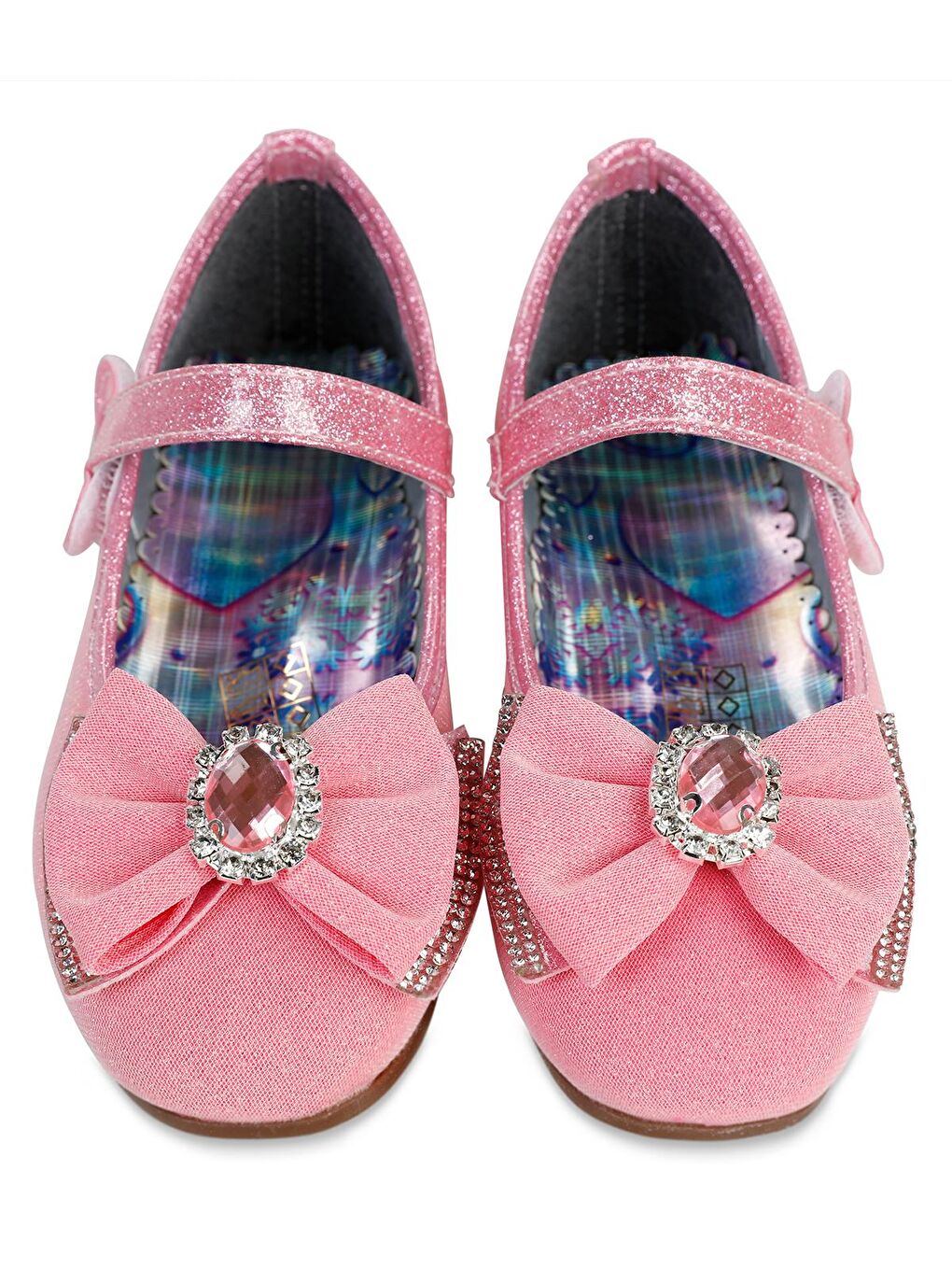 Kız Çocuk Babet Ayakkabı 31-35 Numara Koyu Pembe-4