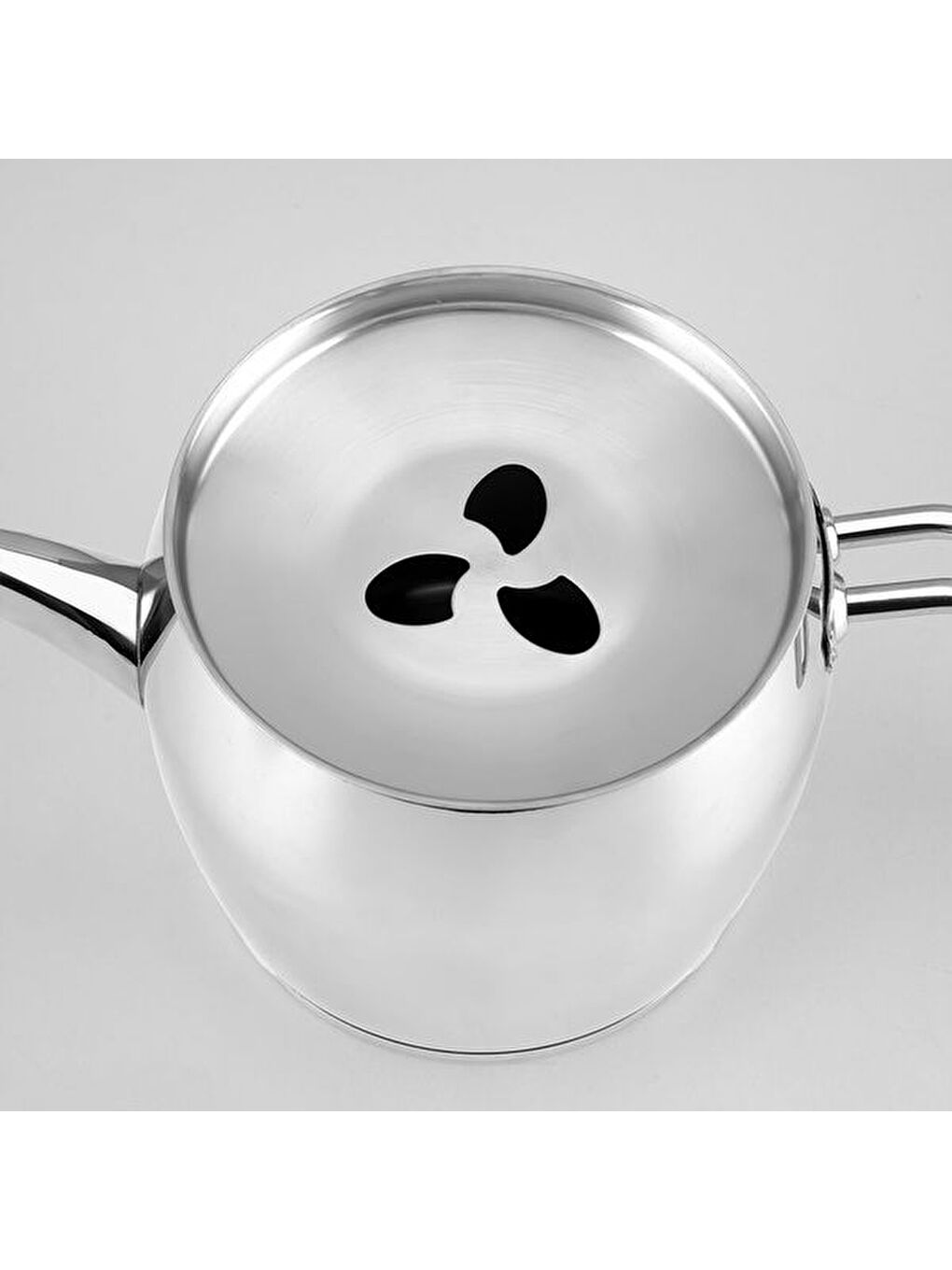 Florina Midi Çelik Çaydanlık Takımı - Gri - 1,5 lt + 1 lt-3