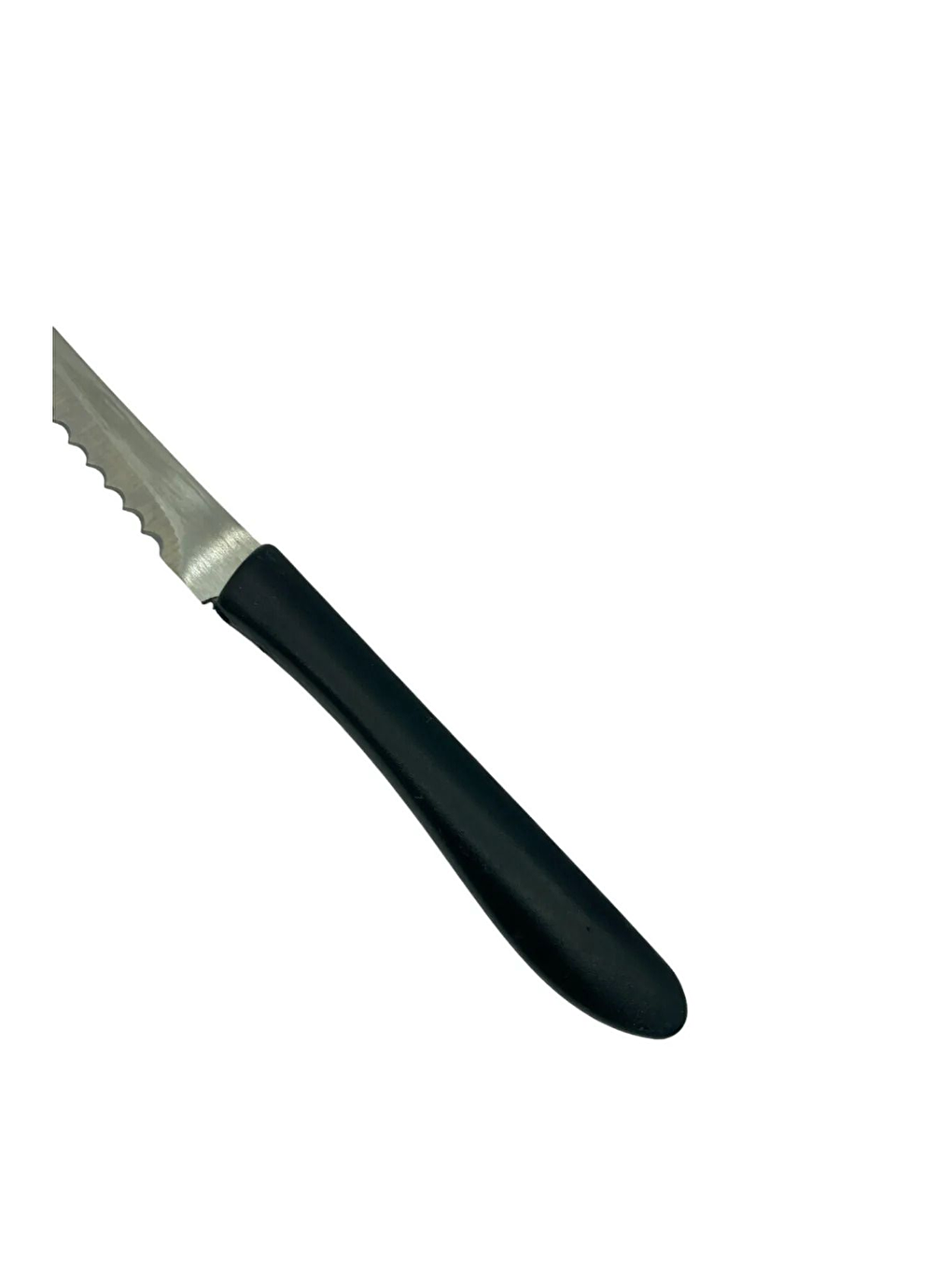 Gri Orta Boy Delikli Pizza Tepsisi Lahmacun Tepsisi 32 cm ve Paslanmaz Çelik Siyah Pizza Bıçağı 4 Adet-5