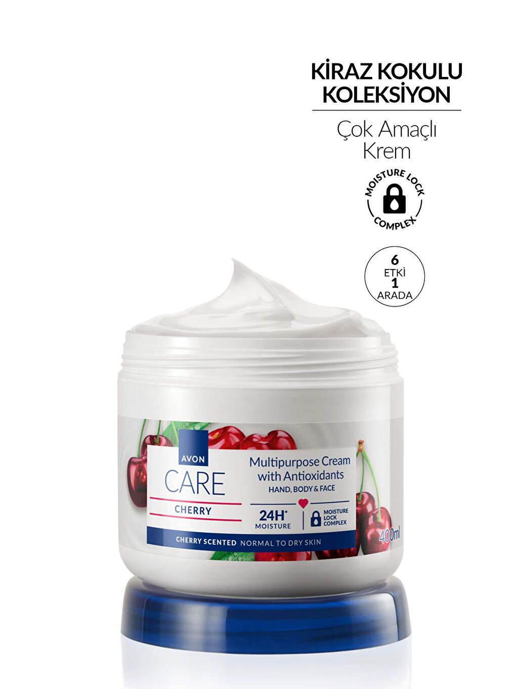 Care Kiraz Kokulu Çok Amaçlı Krem 400 Ml. Üçlü Paket-1
