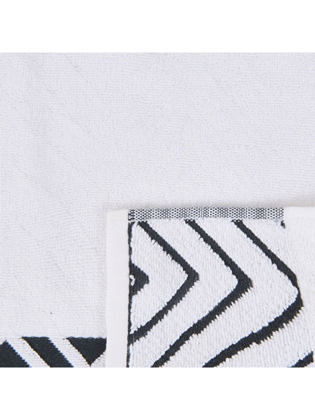 Soft Wave Banyo Havlusu - Beyaz - 70x140 cm-2