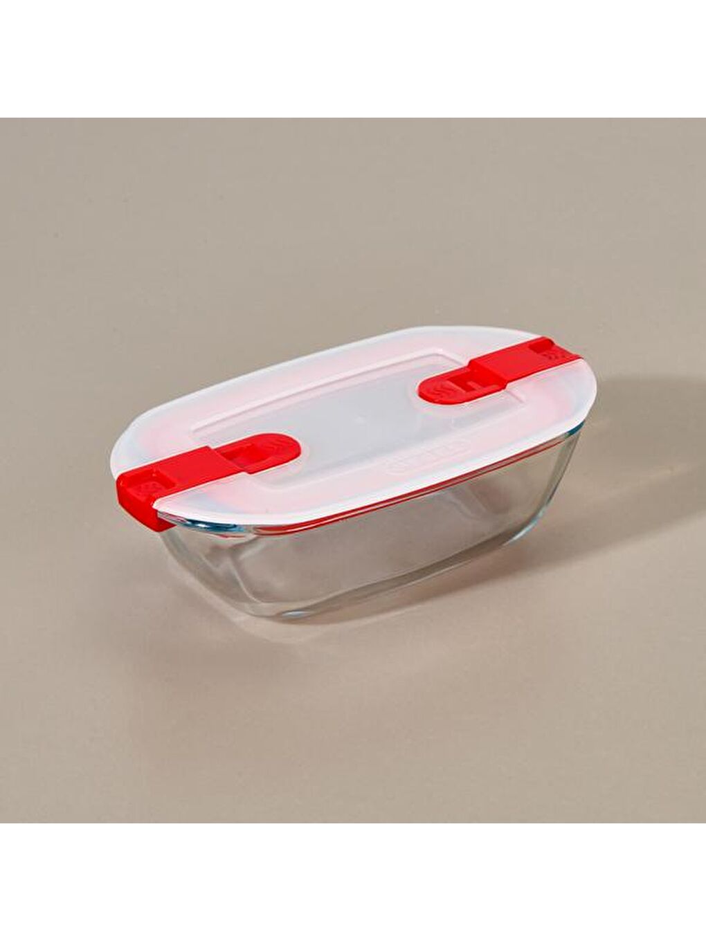 Renksiz Cook & Head Dikdörtgen Kilitli Saklama Kabı - 0,4 lt-1