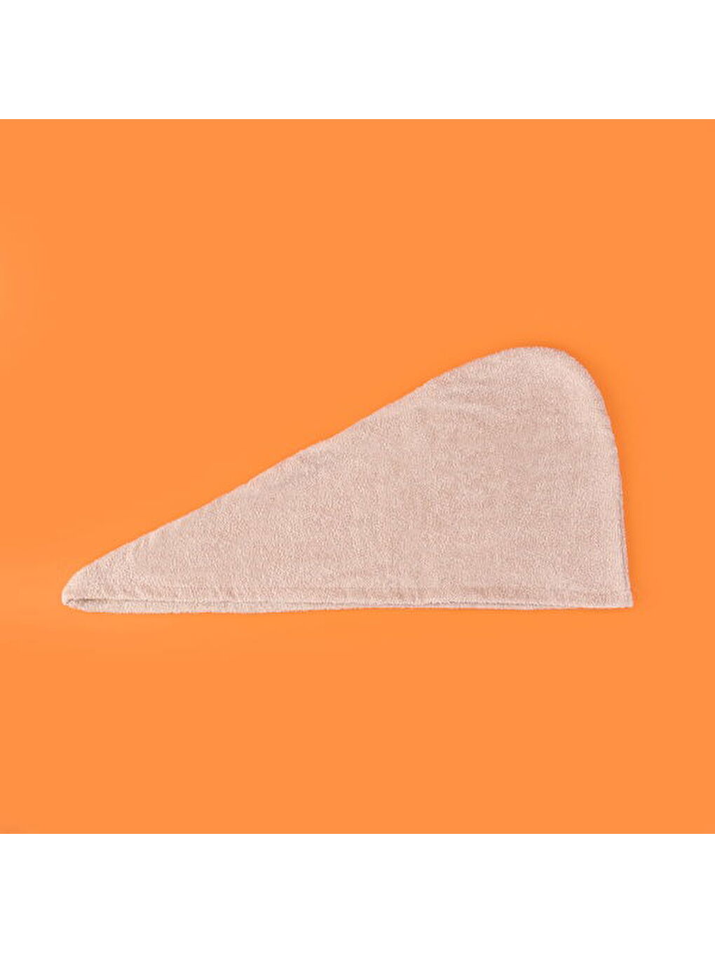 Soft Pamuk Saç Havlusu - Bej - 55x25 cm-1