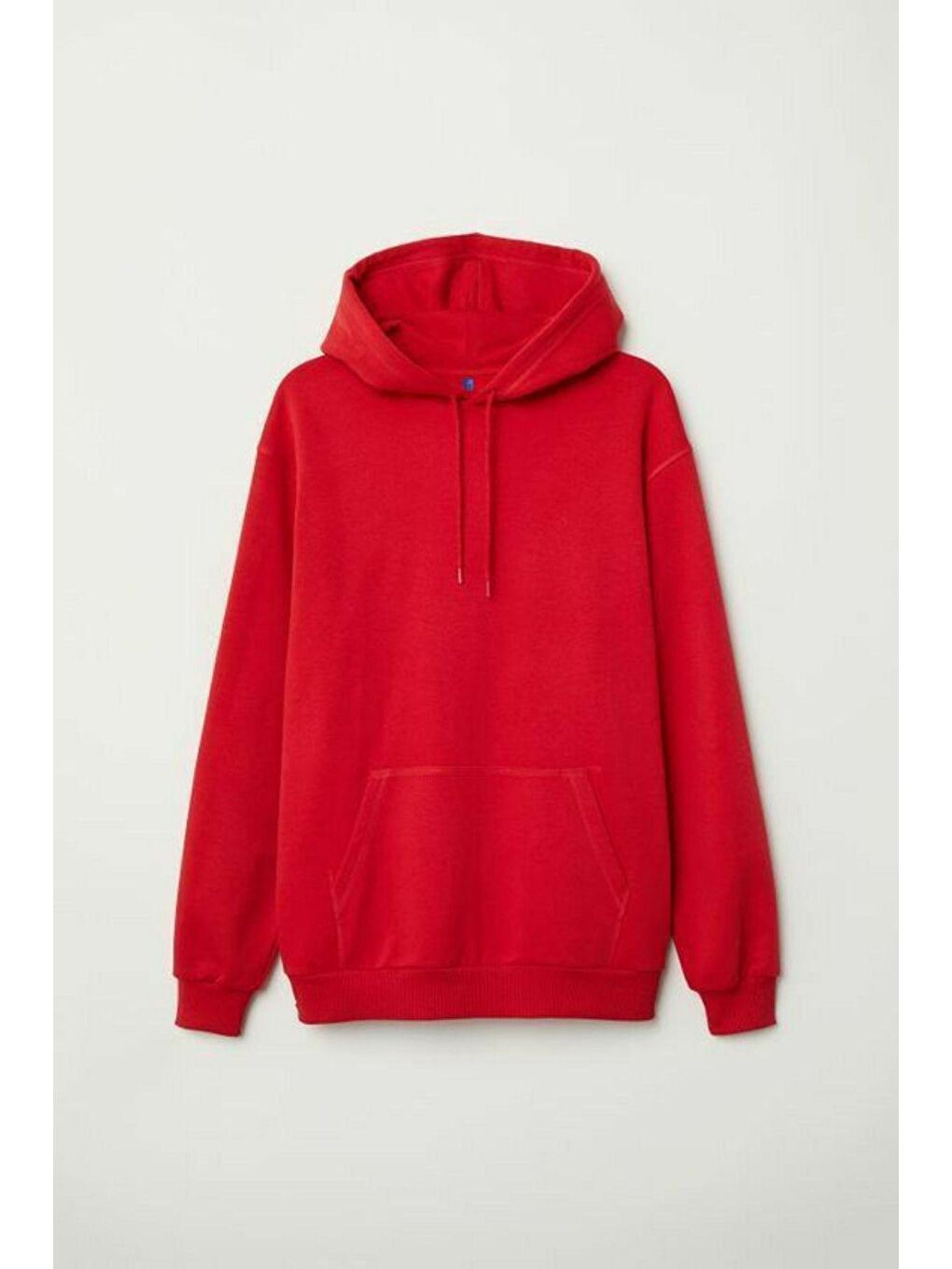 Kırmızı Relaxed Regular Kapüşonlu Sweatshirt