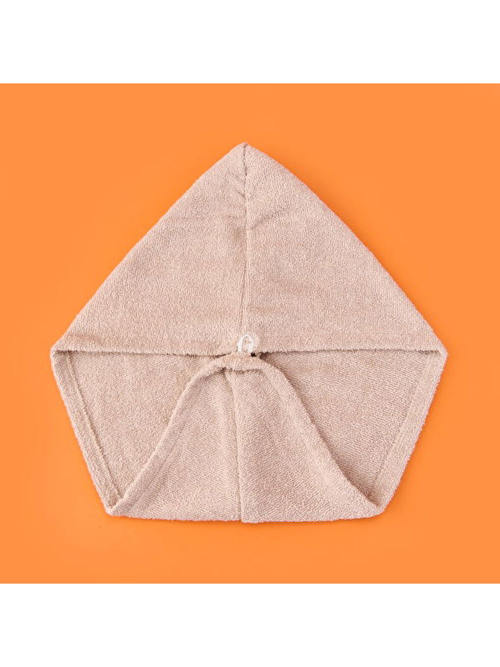 Soft Pamuk Saç Havlusu - Bej - 55x25 cm-2