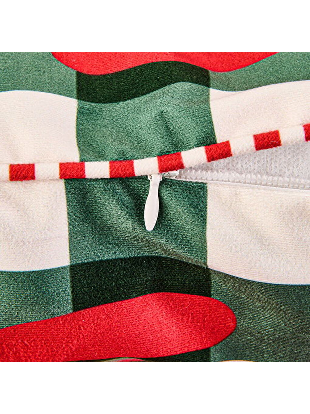 Lila Soft Joy Kırlent - Ekru / Yeşil - 45x45 cm-4