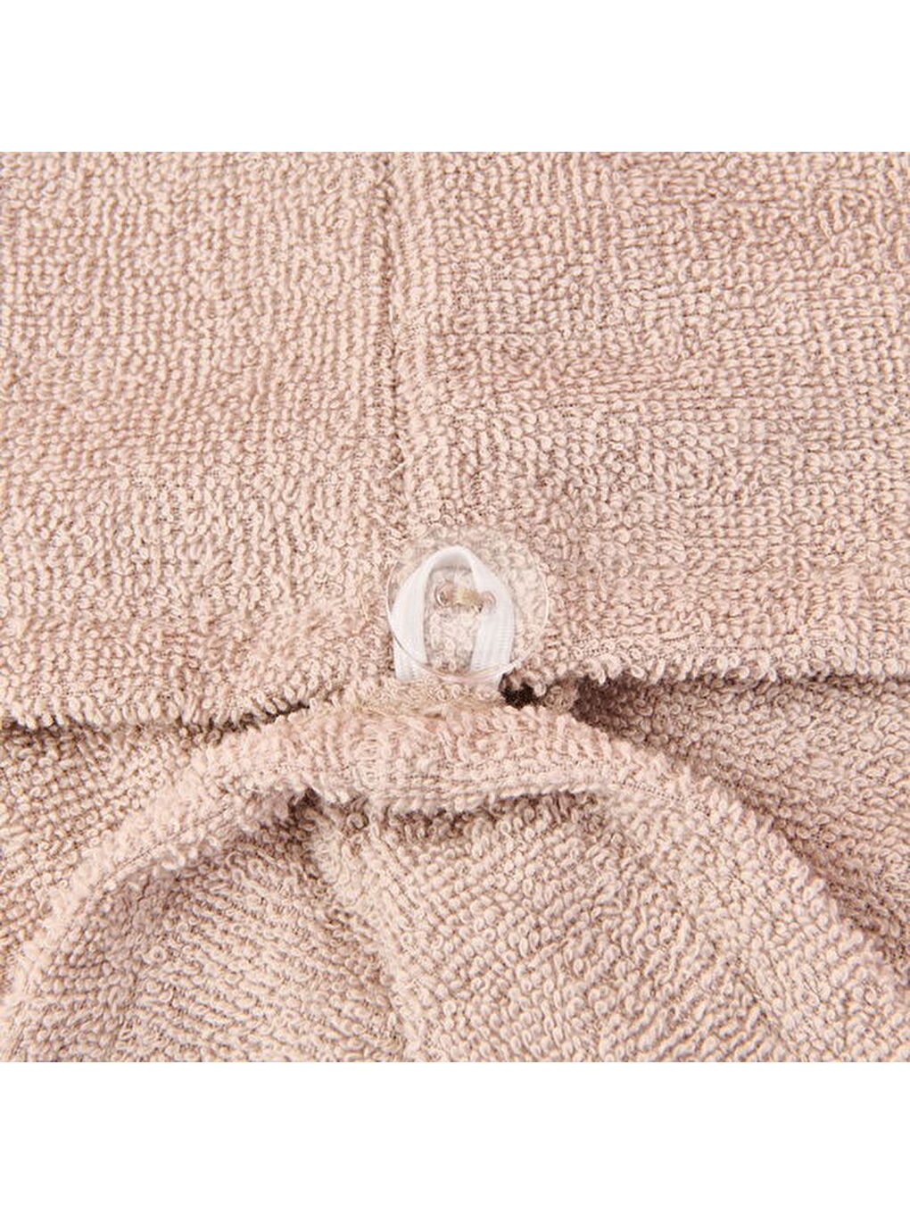 Soft Pamuk Saç Havlusu - Bej - 55x25 cm-3