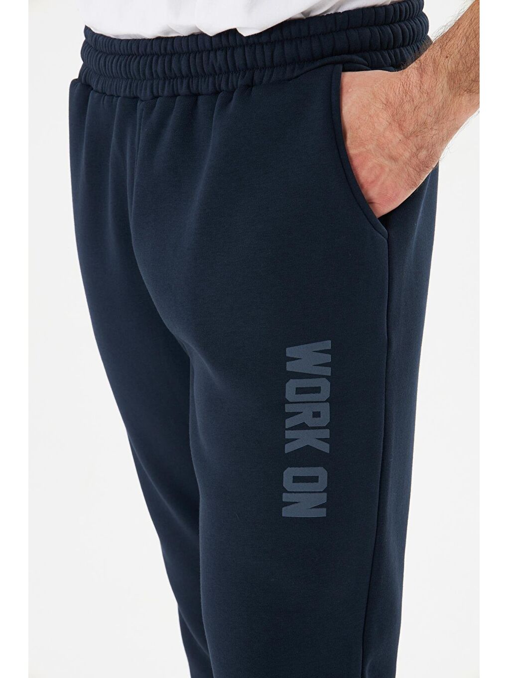 Erkek 3 Iplik Kışlık Eşofman Altı Lacivert 5452-L-6