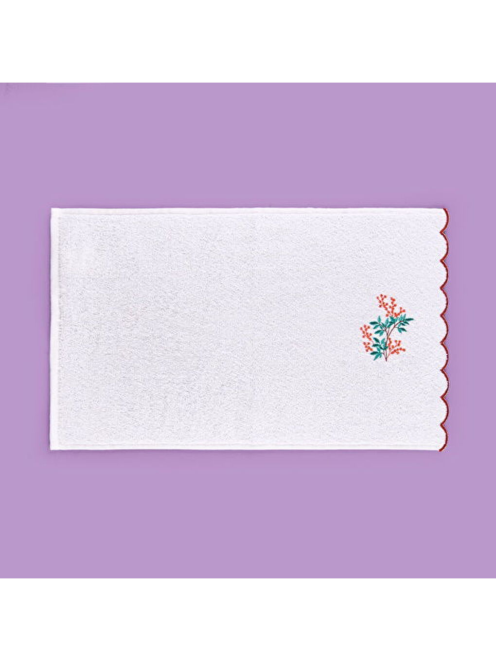 Lila Soft Urban Delight Onda El Havlusu - Ekru / Kahverengi - 30x50 cm-2