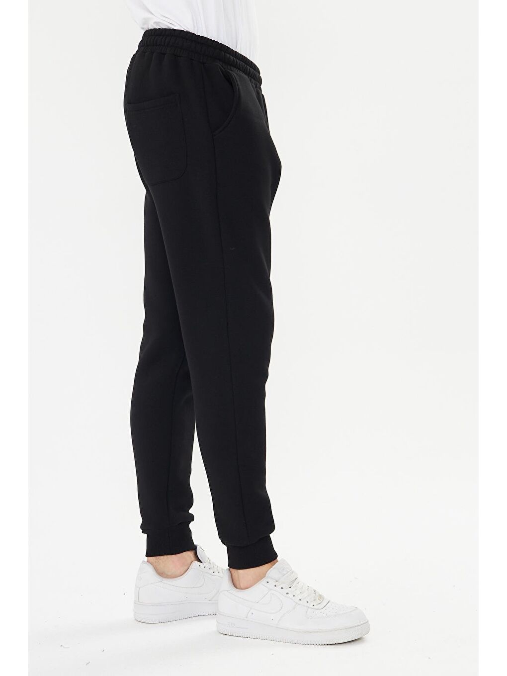 Erkek 3 Iplik Kışlık Eşofman Altı Siyah 5452-S-4