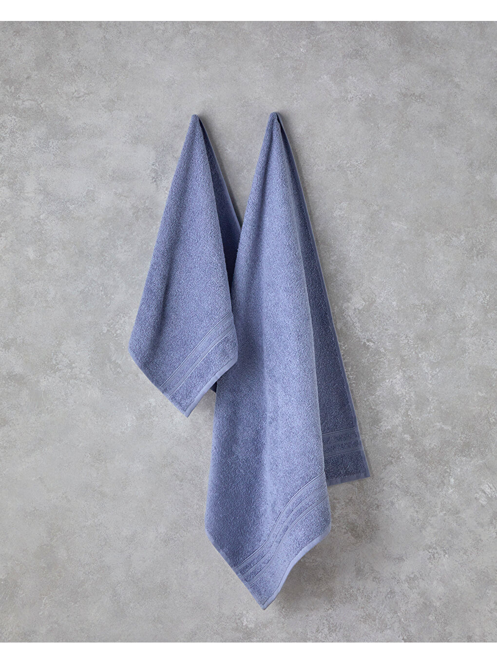 Pure Basic Pamuklu Banyo Havlusu Koyu Mavi-2
