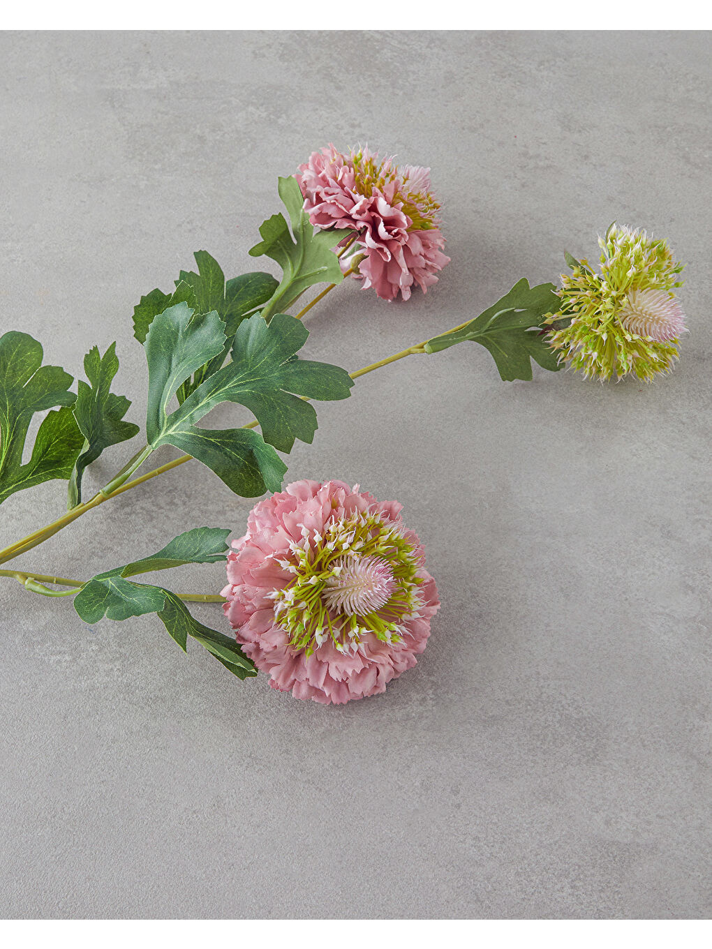 Sweet Tek Dal Yapay Çiçek 63 cm Gri-1