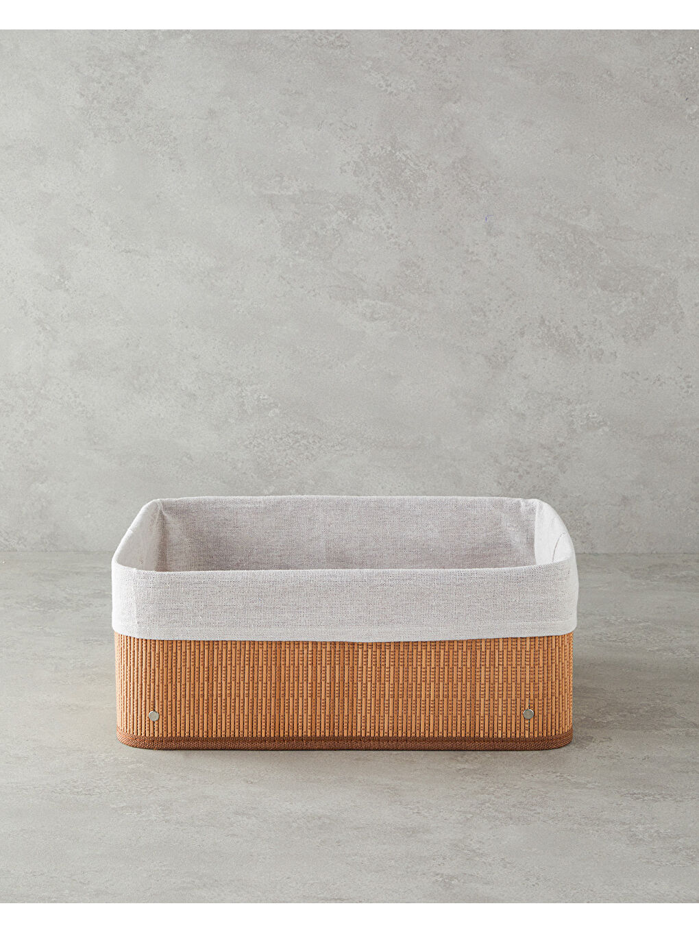 Kahverengi Gina Bambu Sepet Açık Kahve-1