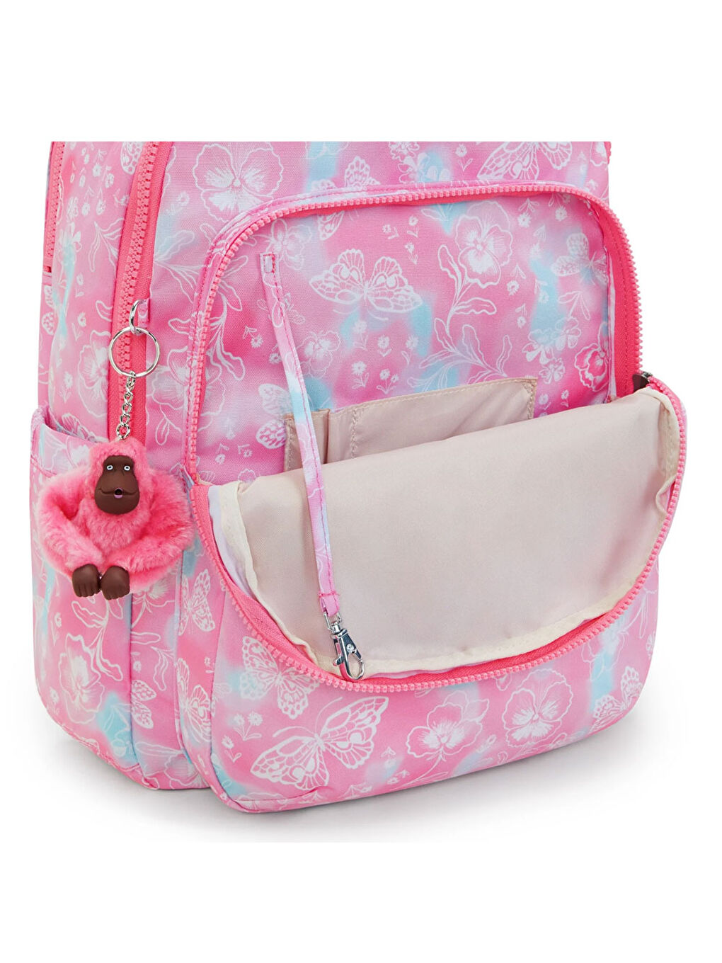 Kipling Pembe Seoul Lap Okul Çantası Garden Clouds KI58162PE - 3