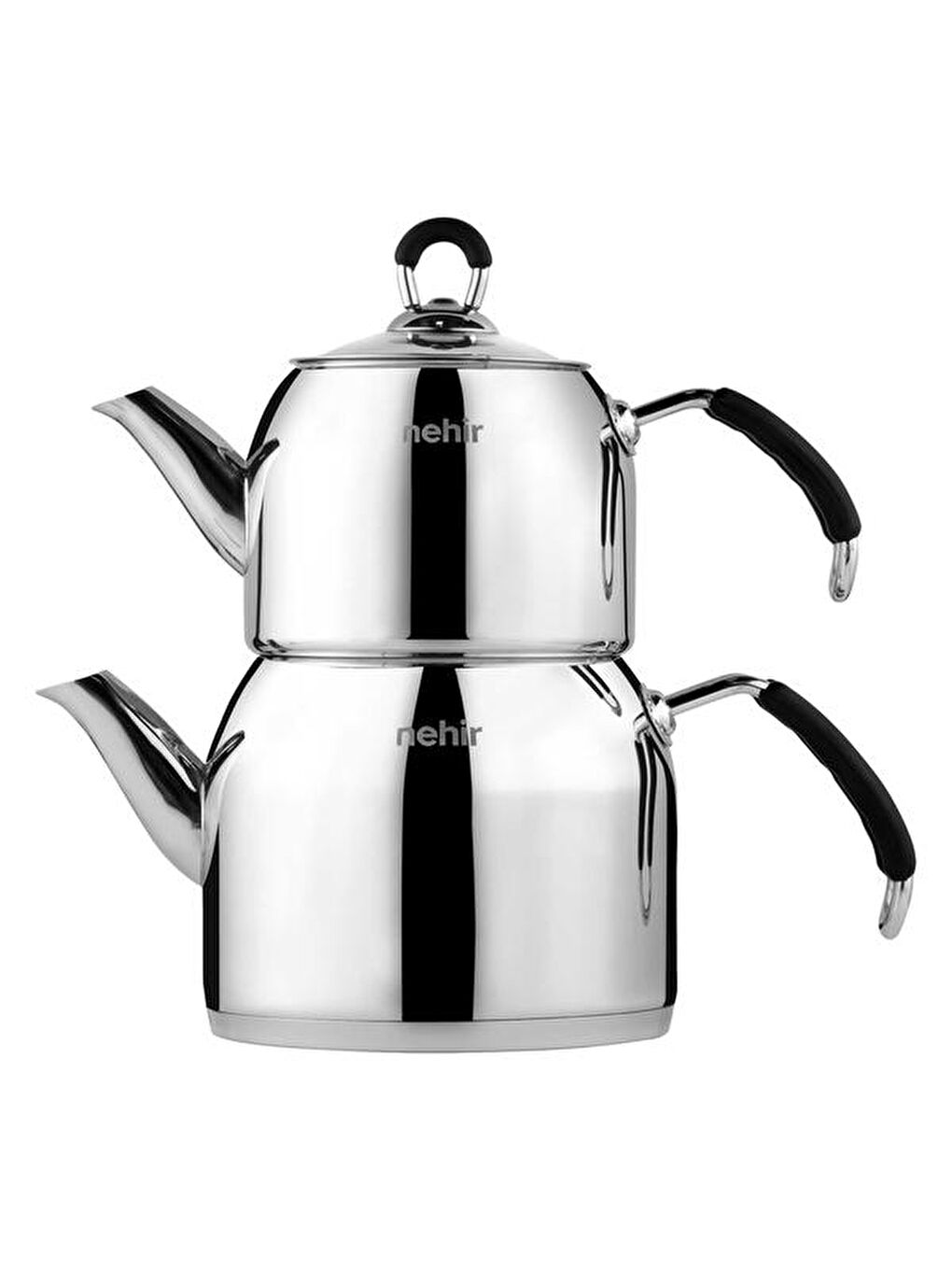 Modern Maxi Çaydanlık - Gri / Siyah-4