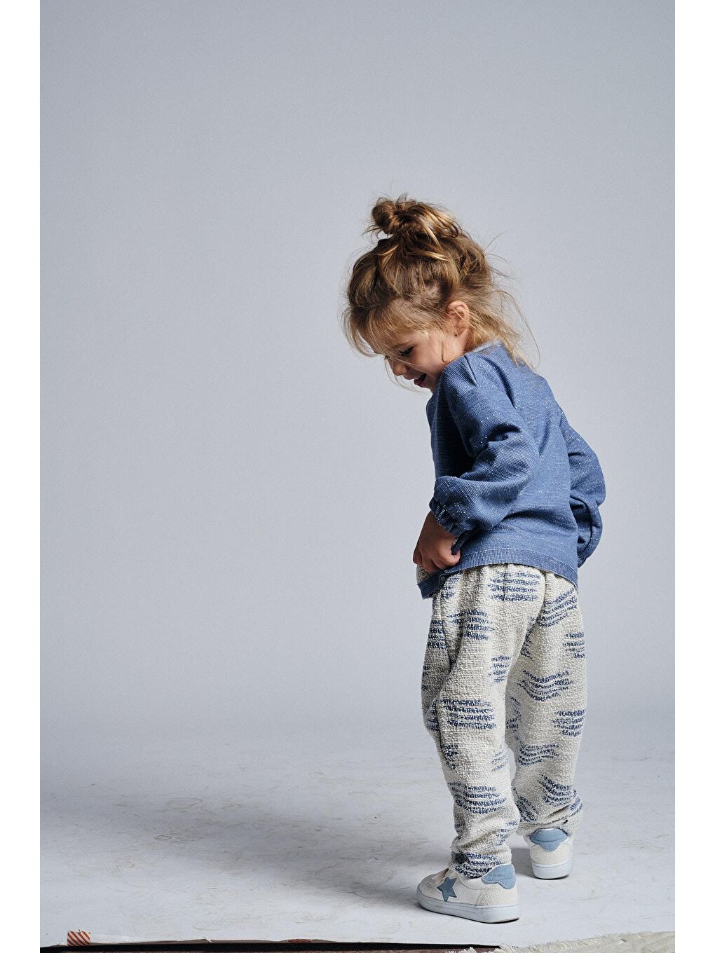 İndigo Unisex Etnik Desen Düğmeli 2'li Takım-2