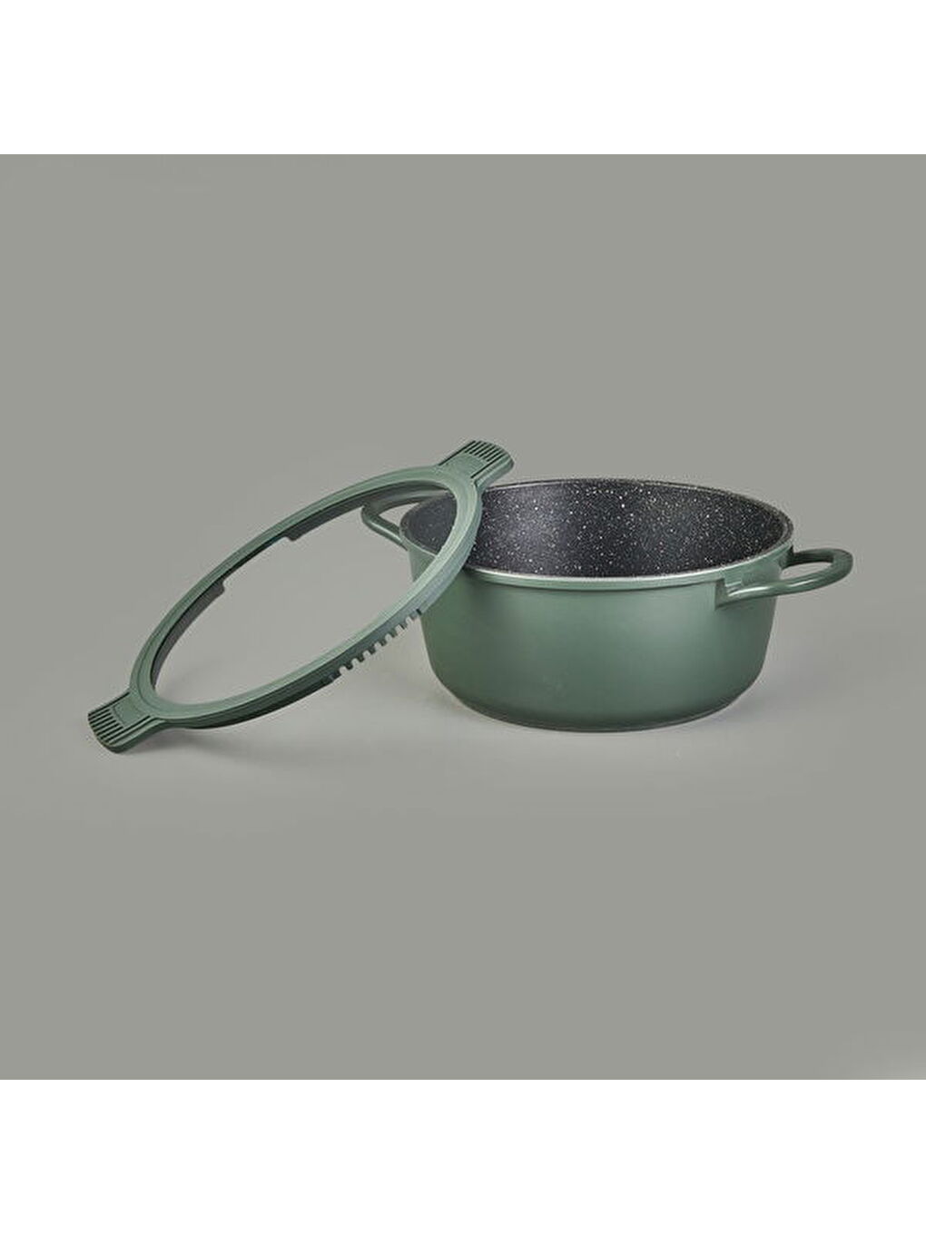 Pienza Alüminyum Tencere Seti - Yeşil / Siyah - 7 Parça-4