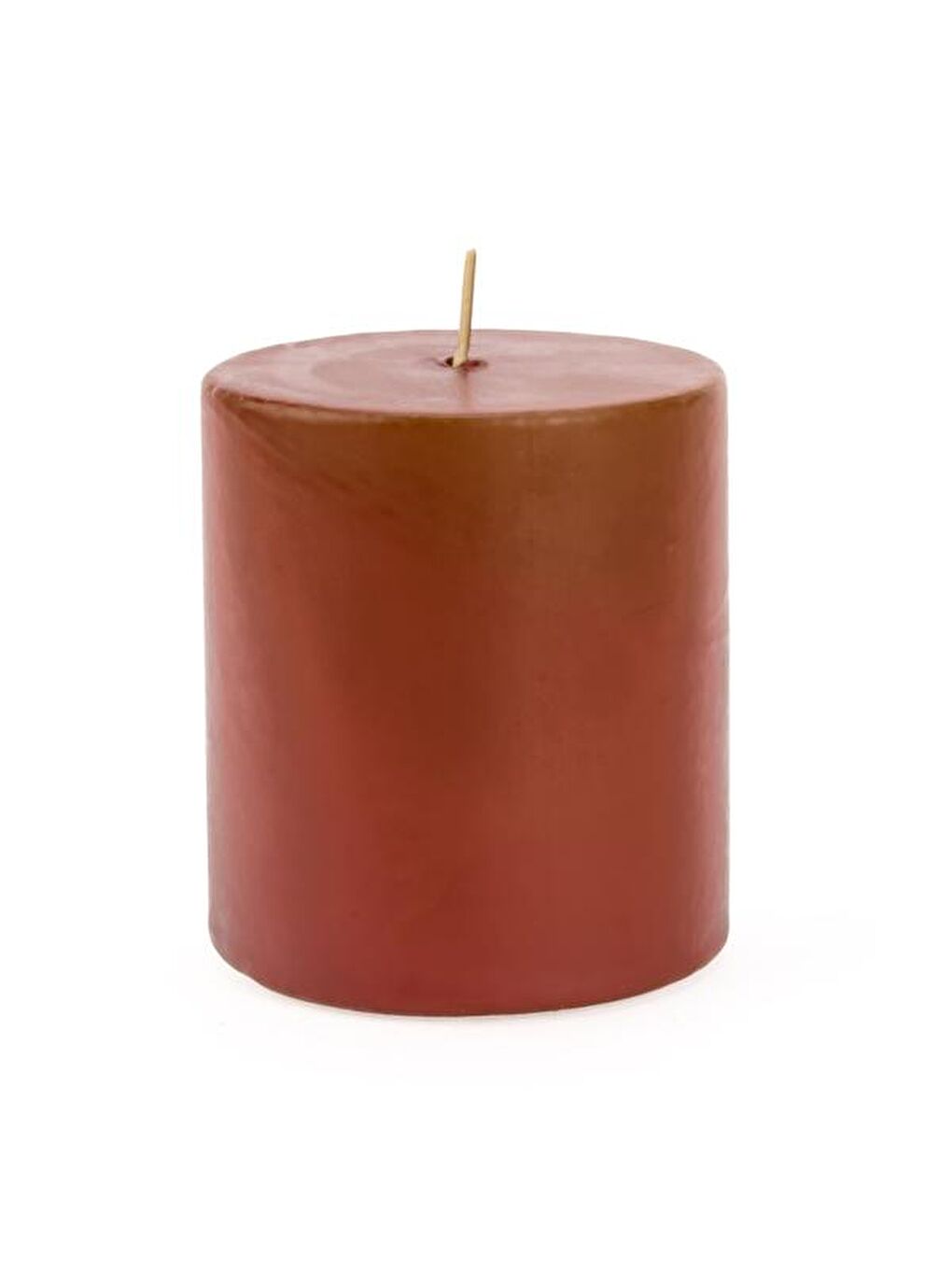 Otantik Baton Mum - Sütlü Kahverengi - 7x7 cm-2