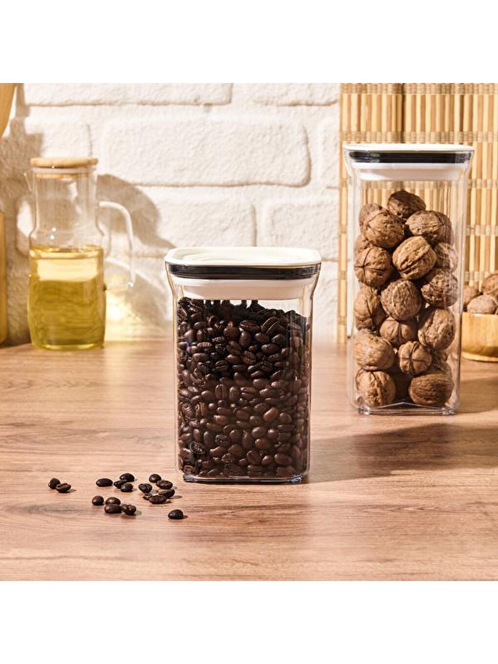 Renksiz Erzak Kabı - Şeffaf - 1,1 lt