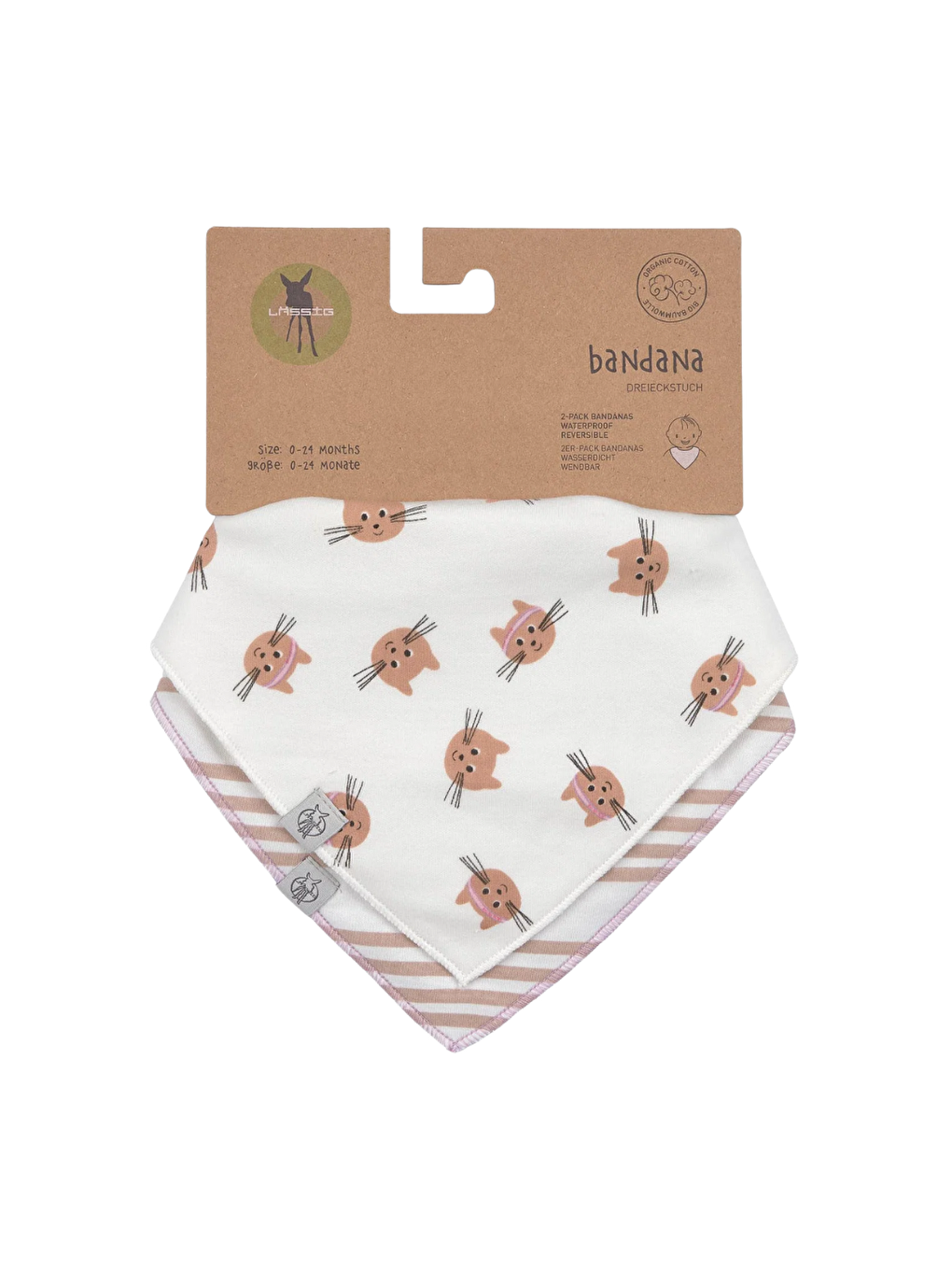 Tiny Team 2'li Bandana Önlük Kedi Temalı