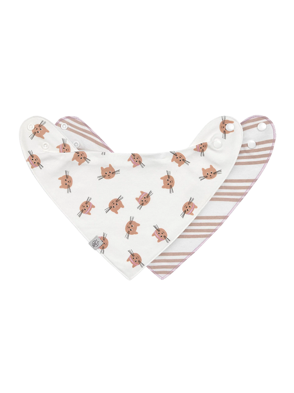 Tiny Team 2'li Bandana Önlük Kedi Temalı-1