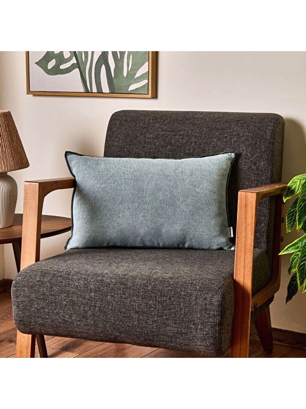 Soft Oras Kırlent - Mavi - 35x55 cm