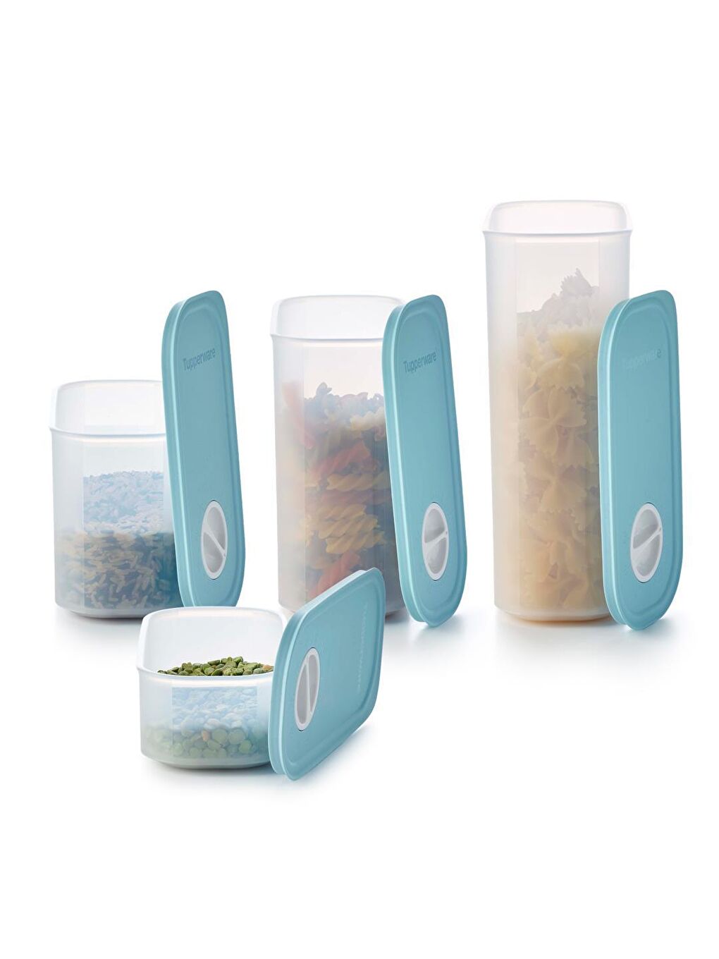 Tupperware Şeffaf Zamanlayıcı Kuru Gıda Saklama Kabı 4’lü set