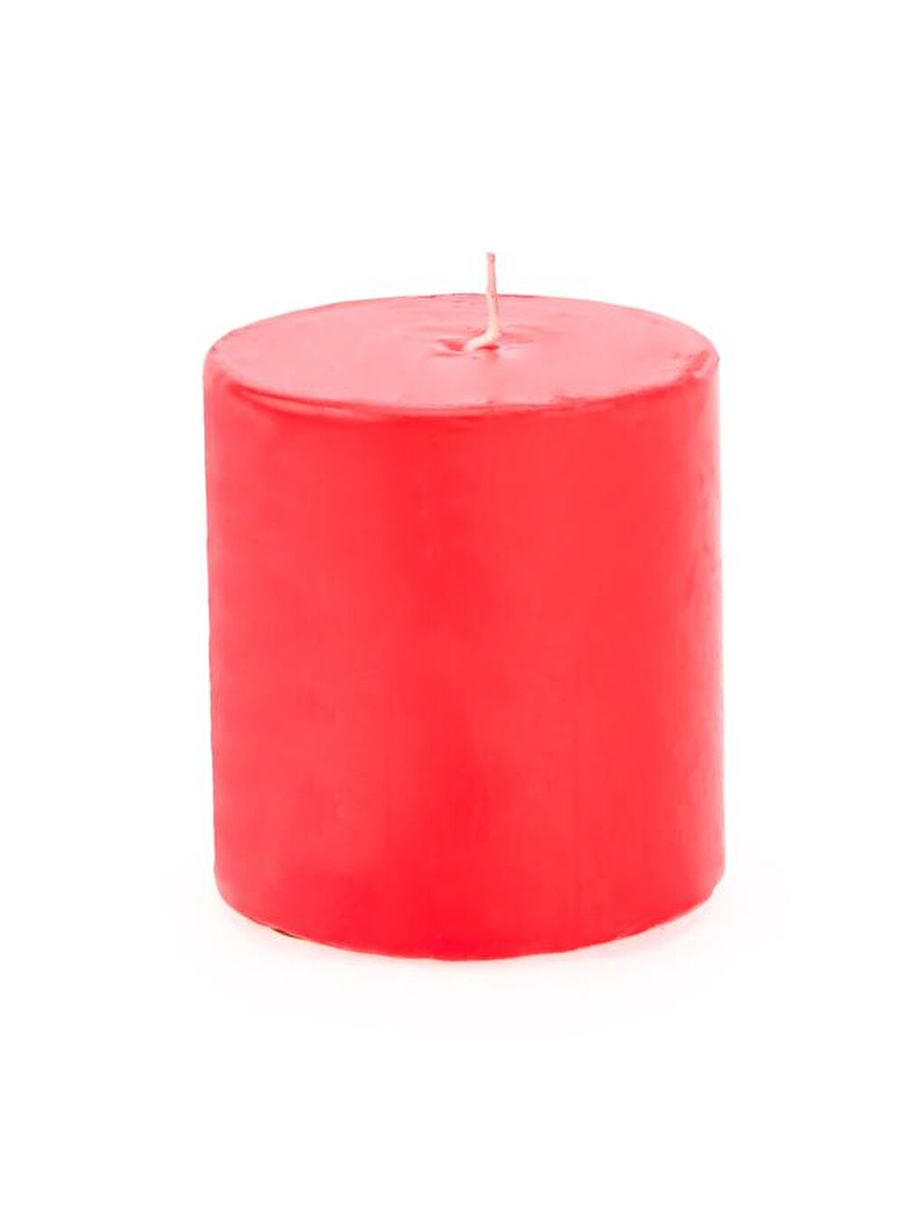 Scarlet Küçük Baton Mum - Kırmızı - 7x7 cm-1